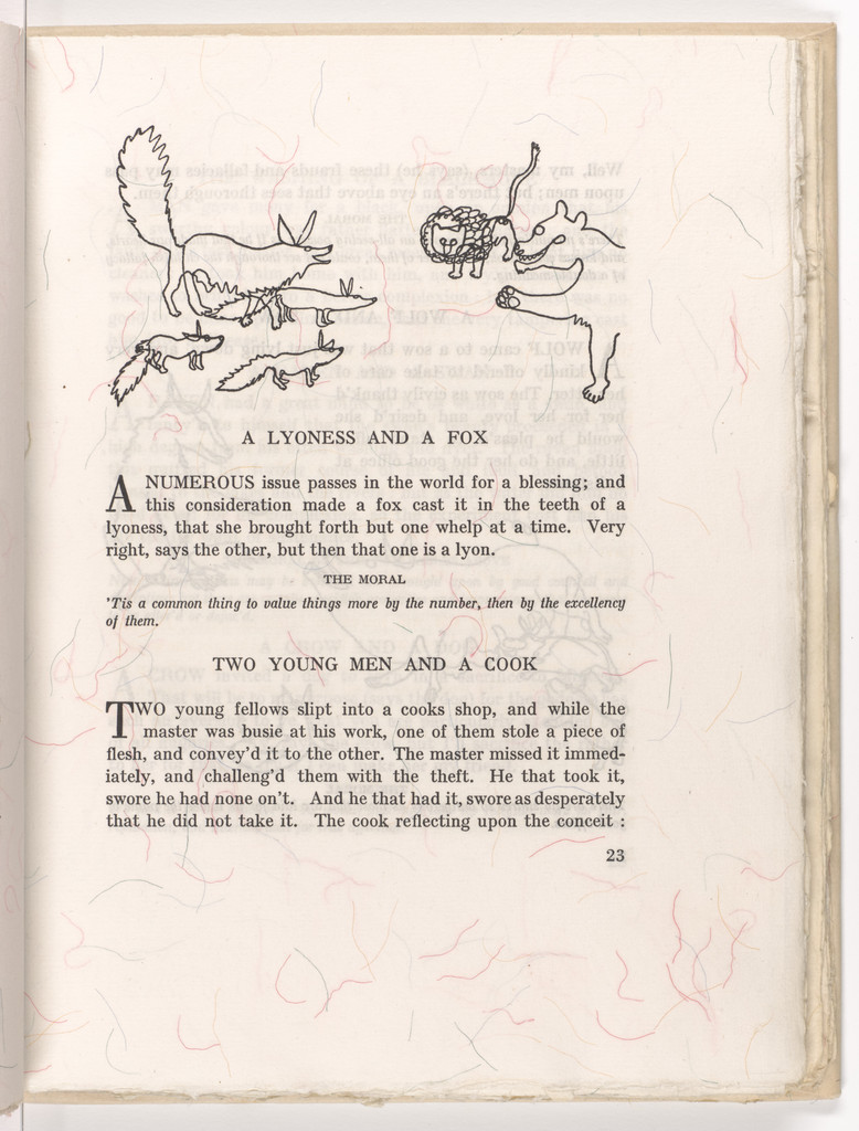 Headpiece (page 23) from Fables of Aesop