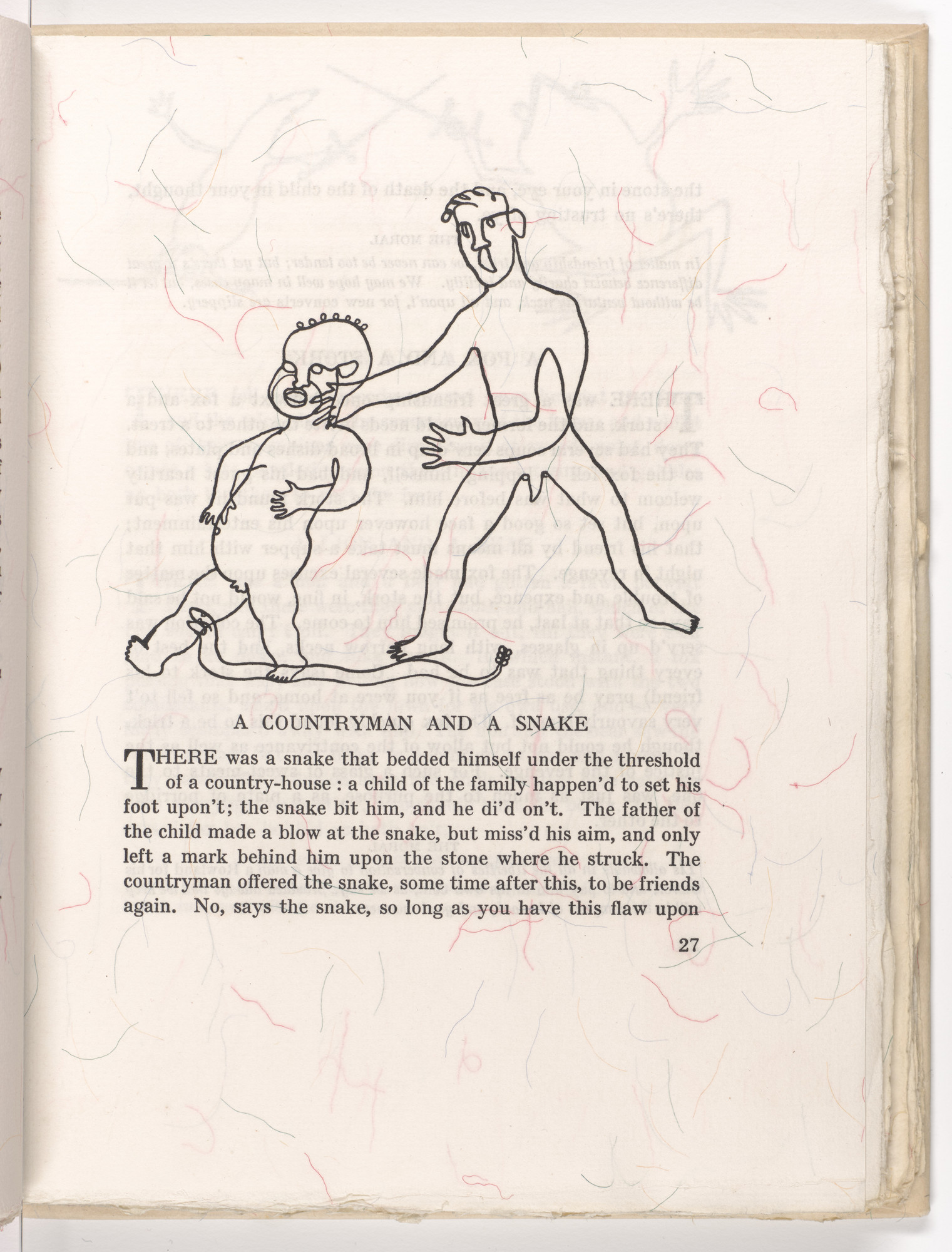 Alexander Calder. Headpiece (page 27) from Fables of Aesop