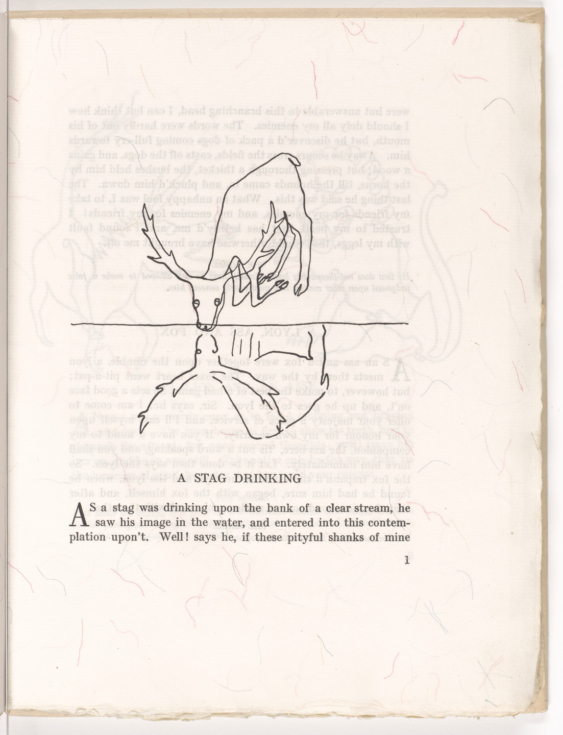 Alexander Calder. Headpiece (page 1) from Fables of Aesop. 1931
