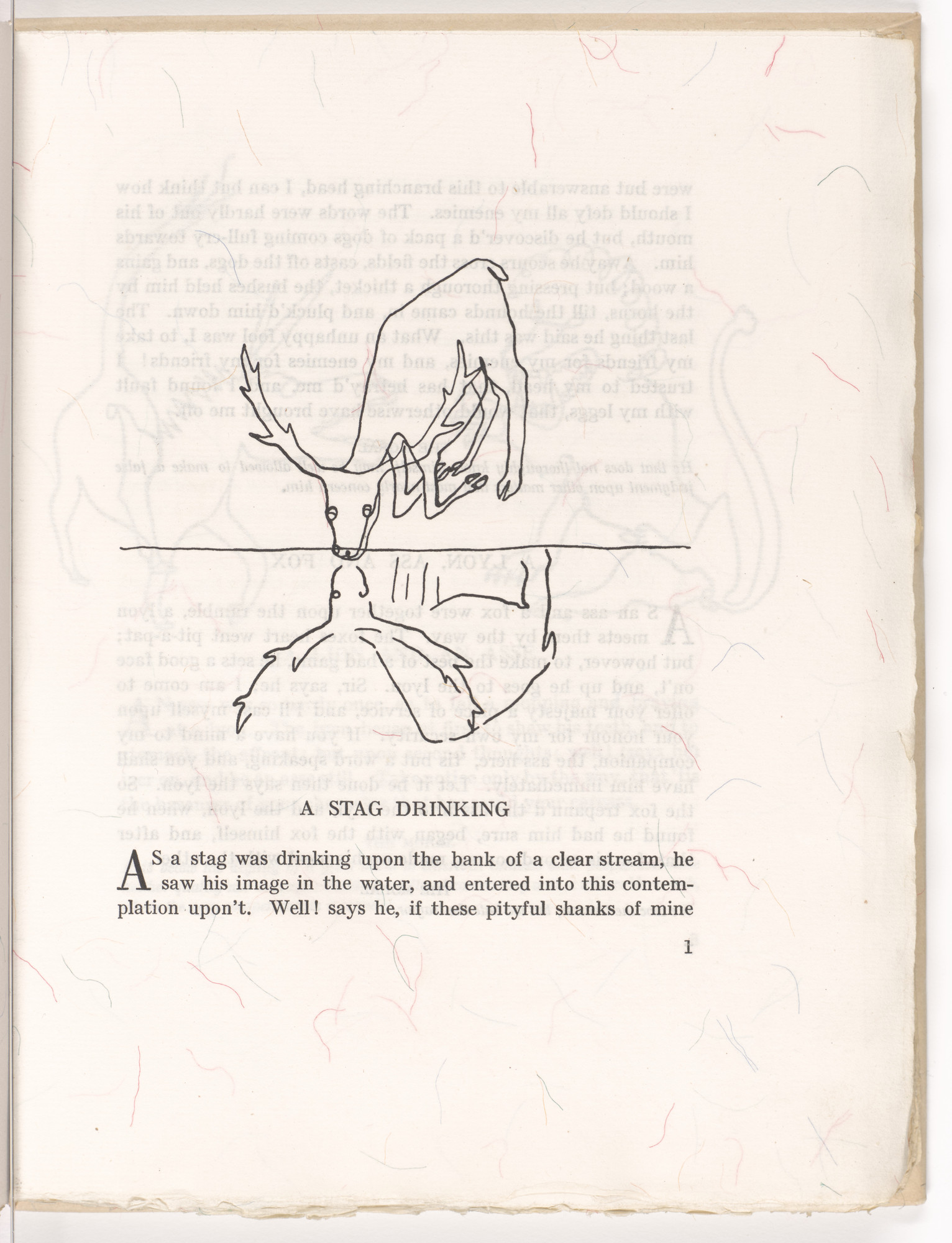 Alexander Calder. Headpiece (page 1) from Fables of Aesop