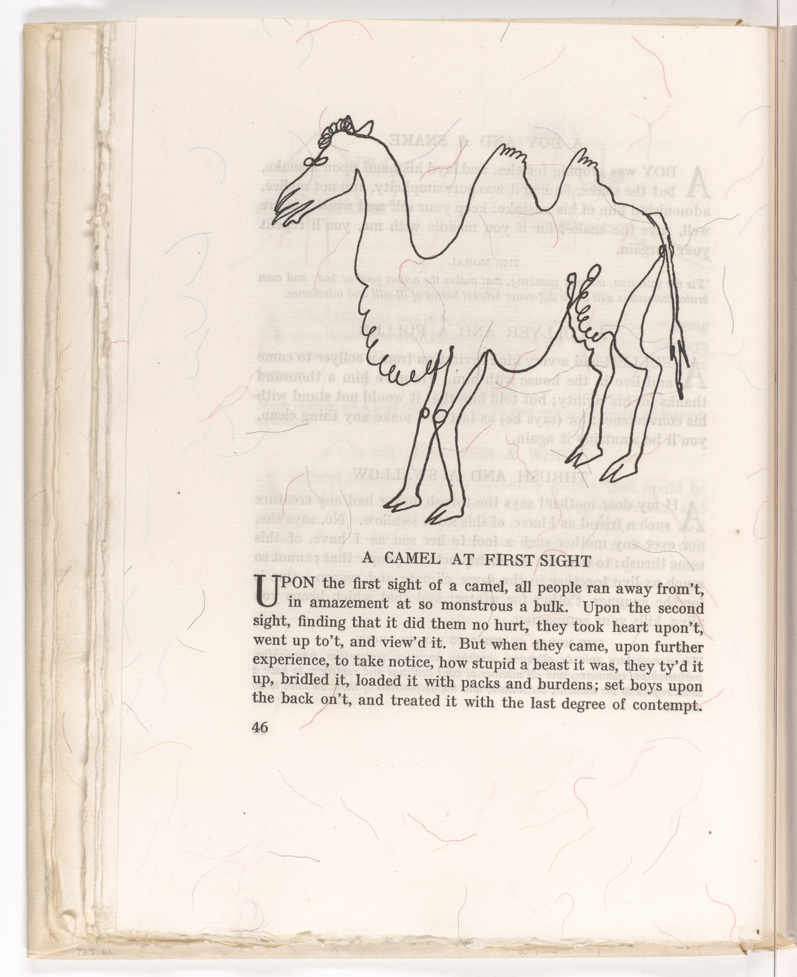 Alexander Calder. Headpiece (page 46) from Fables of Aesop