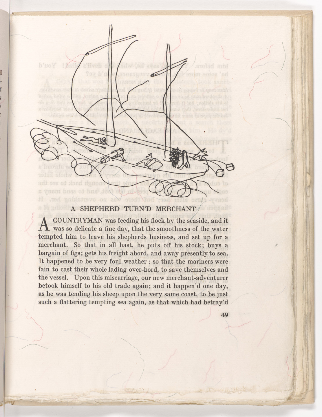 Alexander Calder. Headpiece (page 49) from Fables of Aesop. 1931