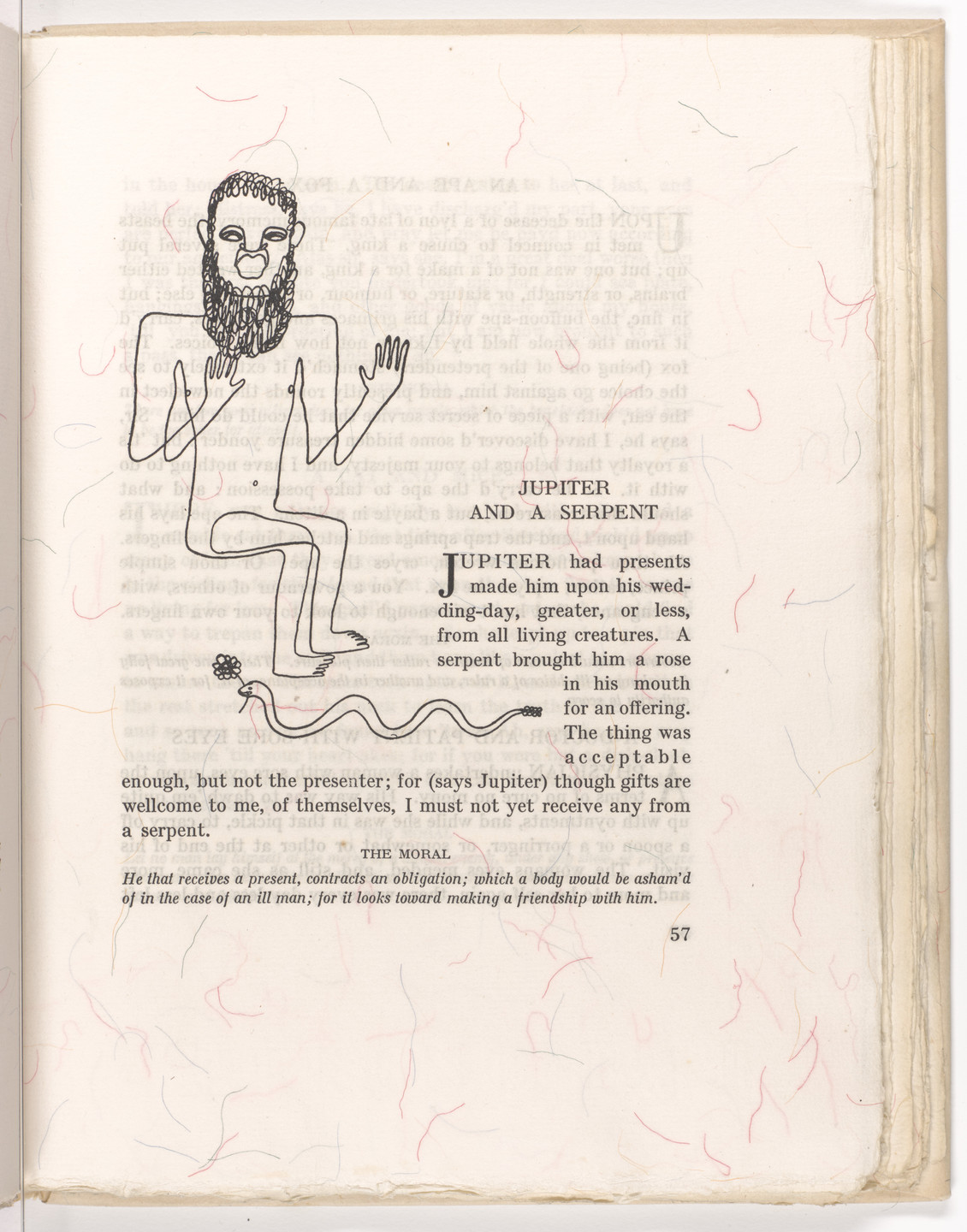 Alexander Calder. Headpiece (page 53) from Fables of Aesop. 1931