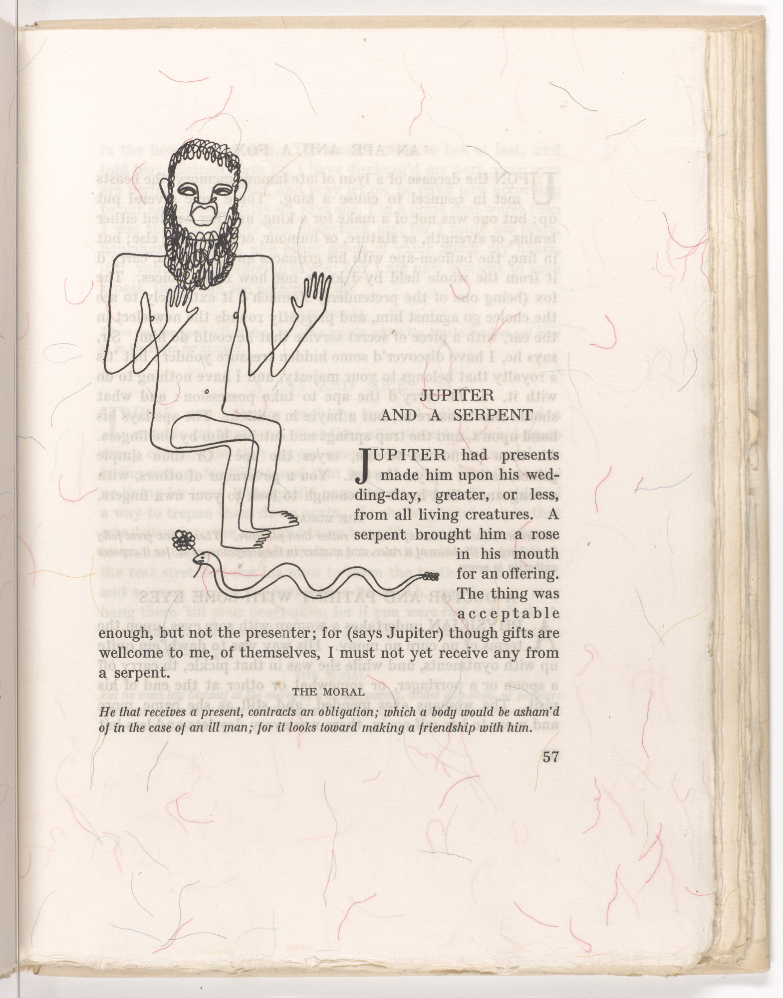 Alexander Calder. Headpiece (page 53) from Fables of Aesop