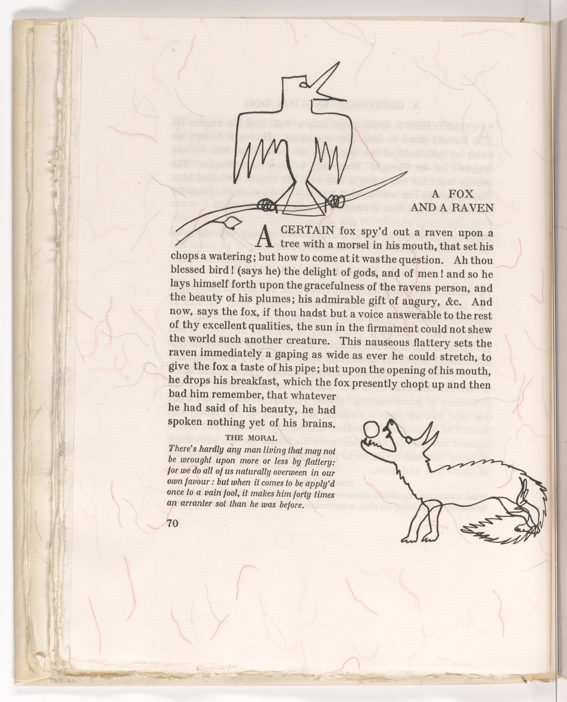 Alexander Calder. Headpiece (page 70) from Fables of Aesop. 1931
