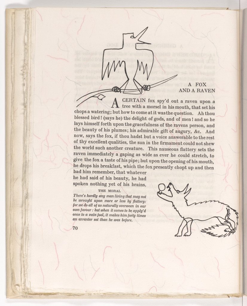 Headpiece (page 70) from Fables of Aesop