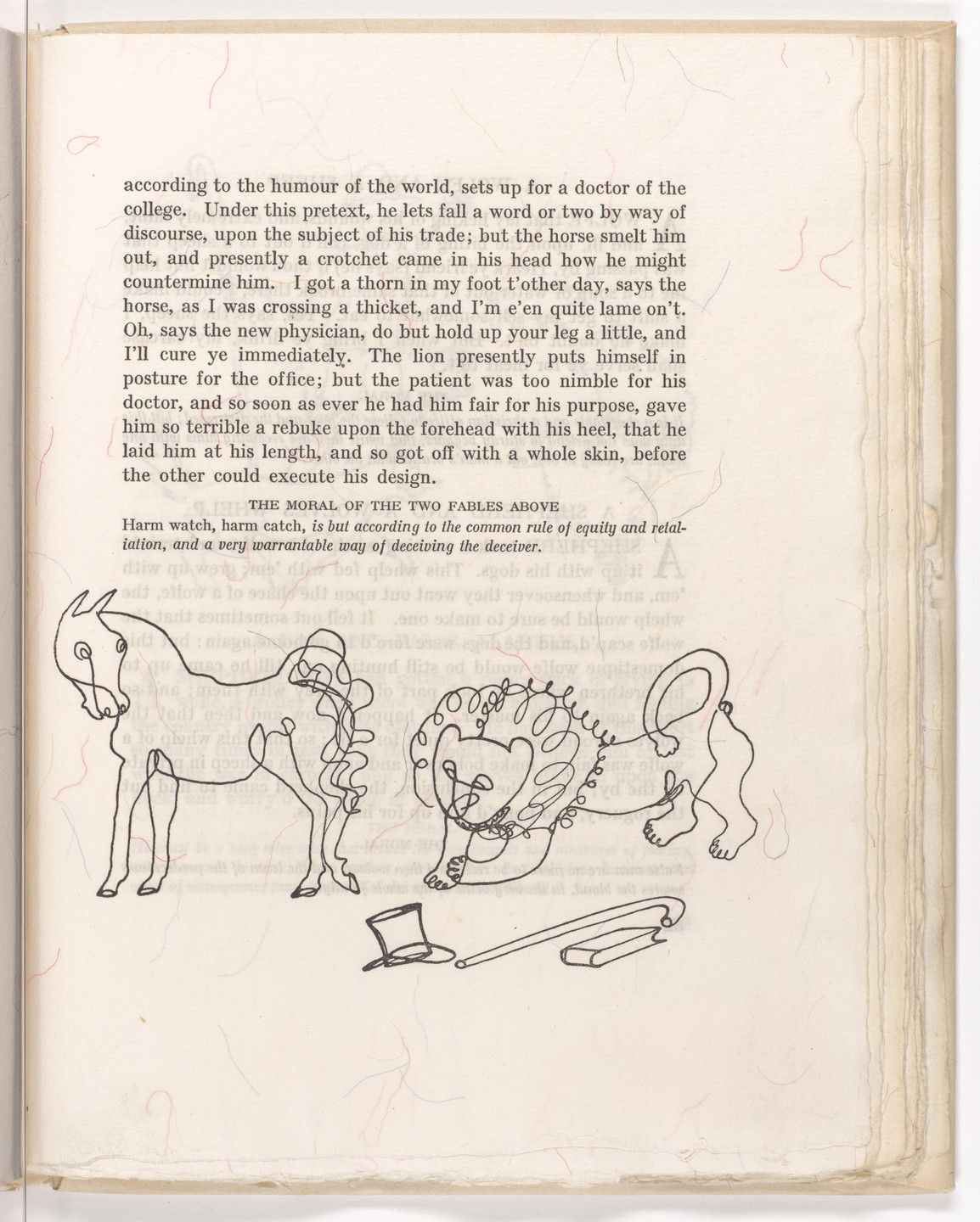 Alexander Calder. Tailpiece (page 81) from Fables of Aesop. 1931