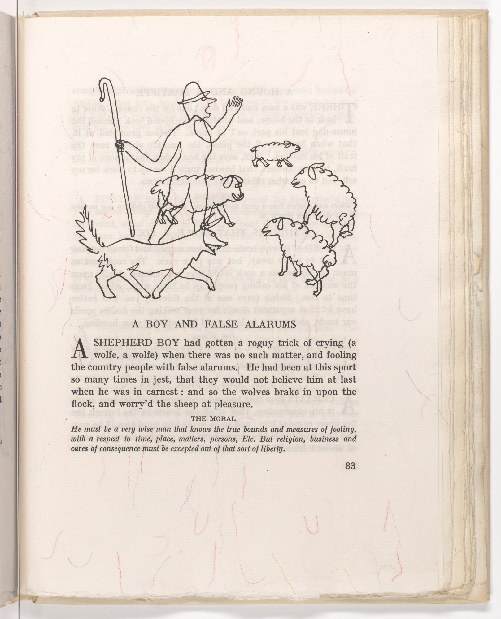 Alexander Calder. Headpiece (page 83) from Fables of Aesop