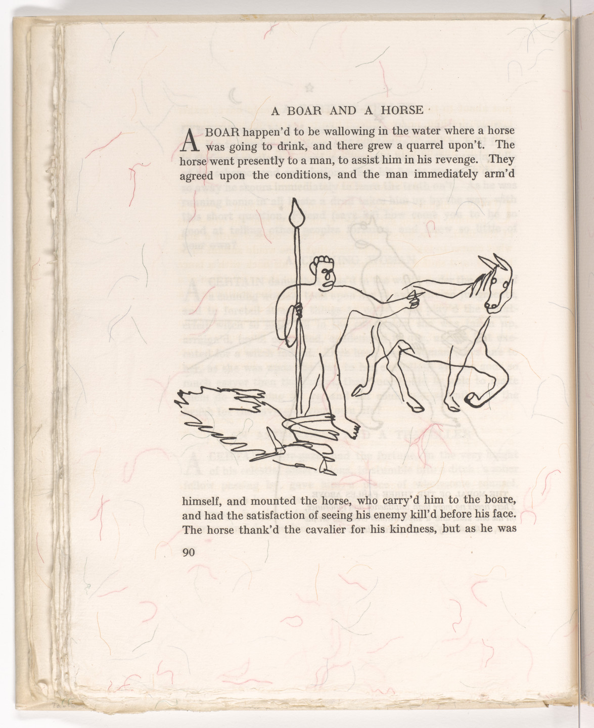 Alexander Calder. In-text plate (page 90) from Fables of Aesop. 1931