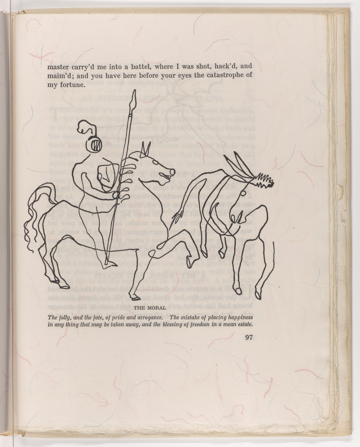 Alexander Calder. In-text plate (page 97) from Fables of Aesop. 1931