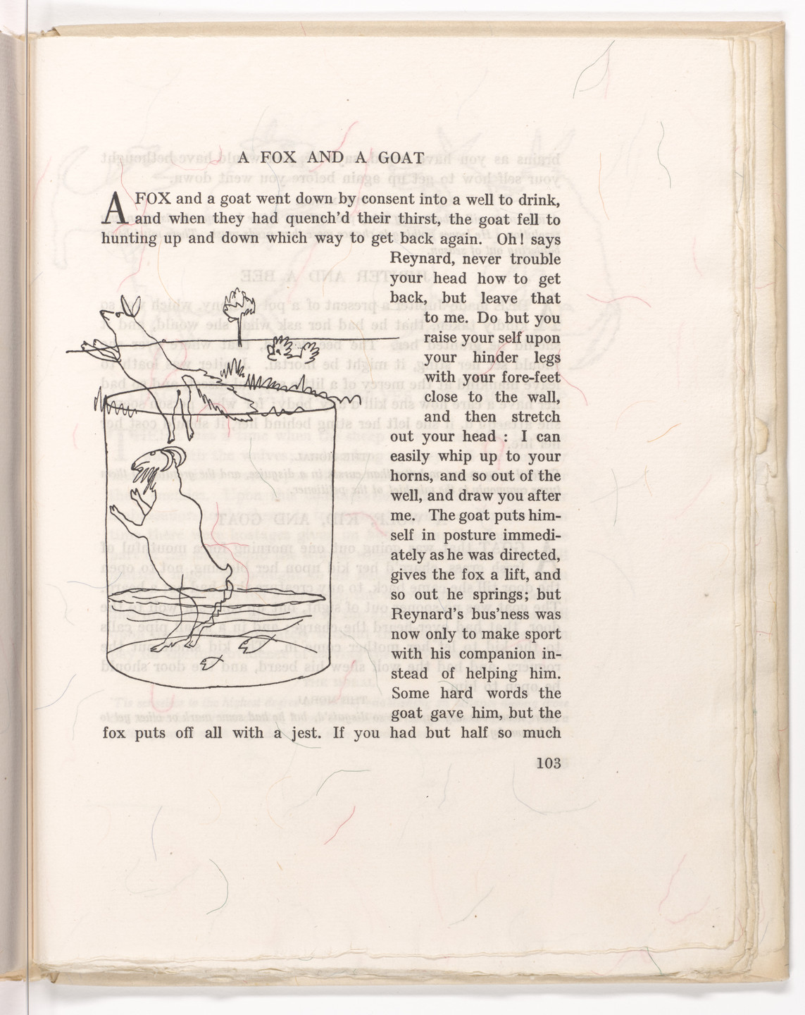 Alexander Calder. In-text plate (page 103) from Fables of Aesop. 1931