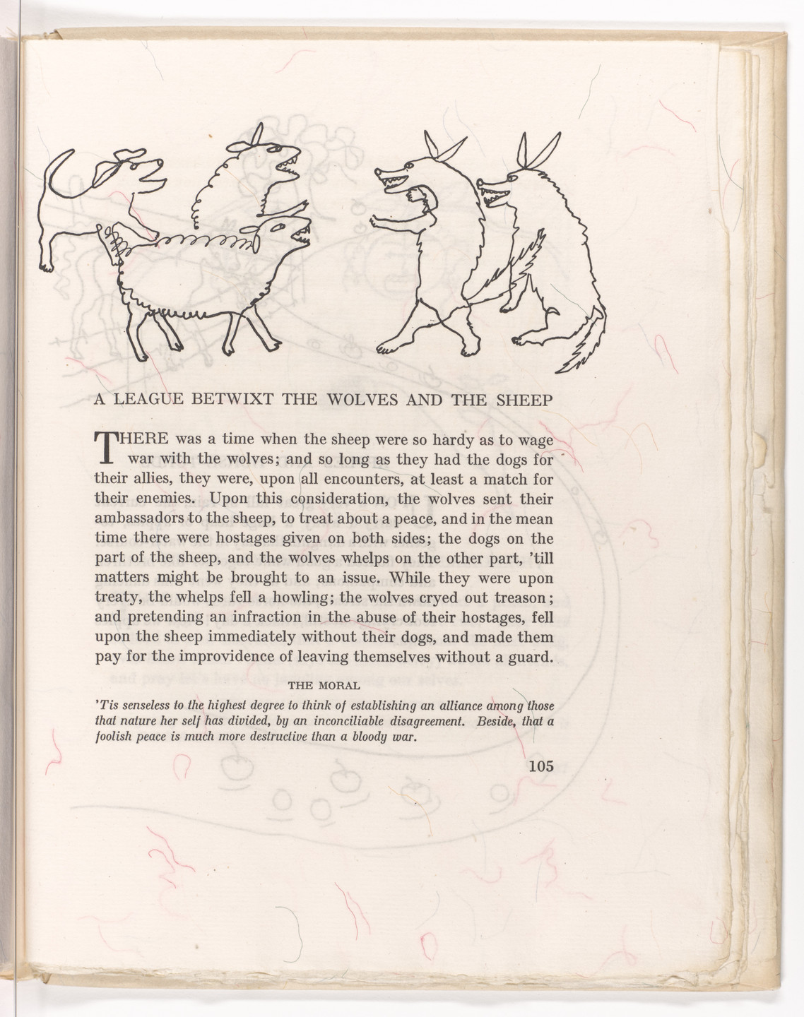 Alexander Calder. Headpiece (page 105) from Fables of Aesop. 1931