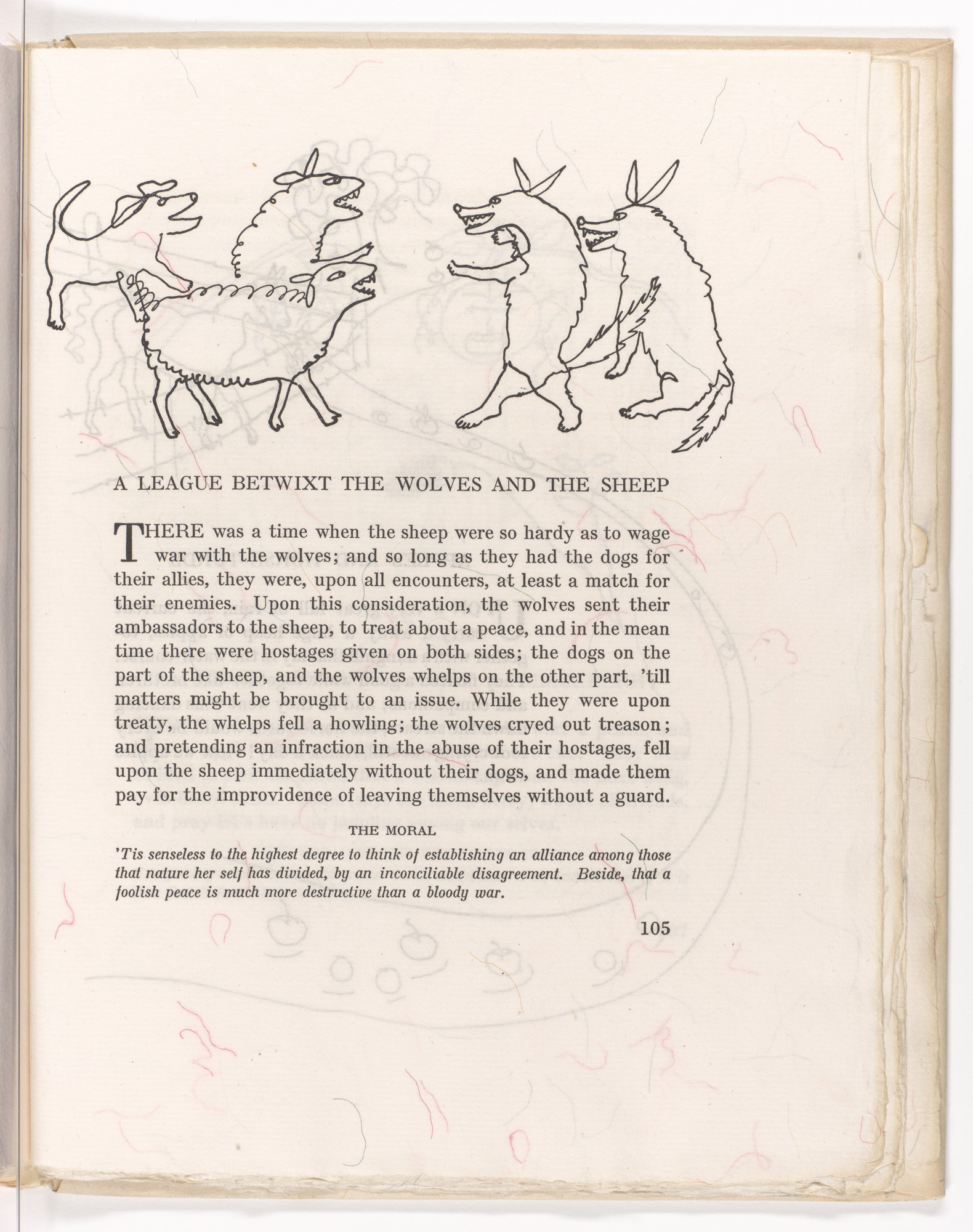 Alexander Calder. Headpiece (page 105) from Fables of Aesop