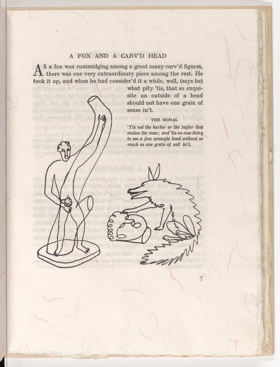 Alexander Calder. In-text plate (page 7) from Fables of Aesop. 1931