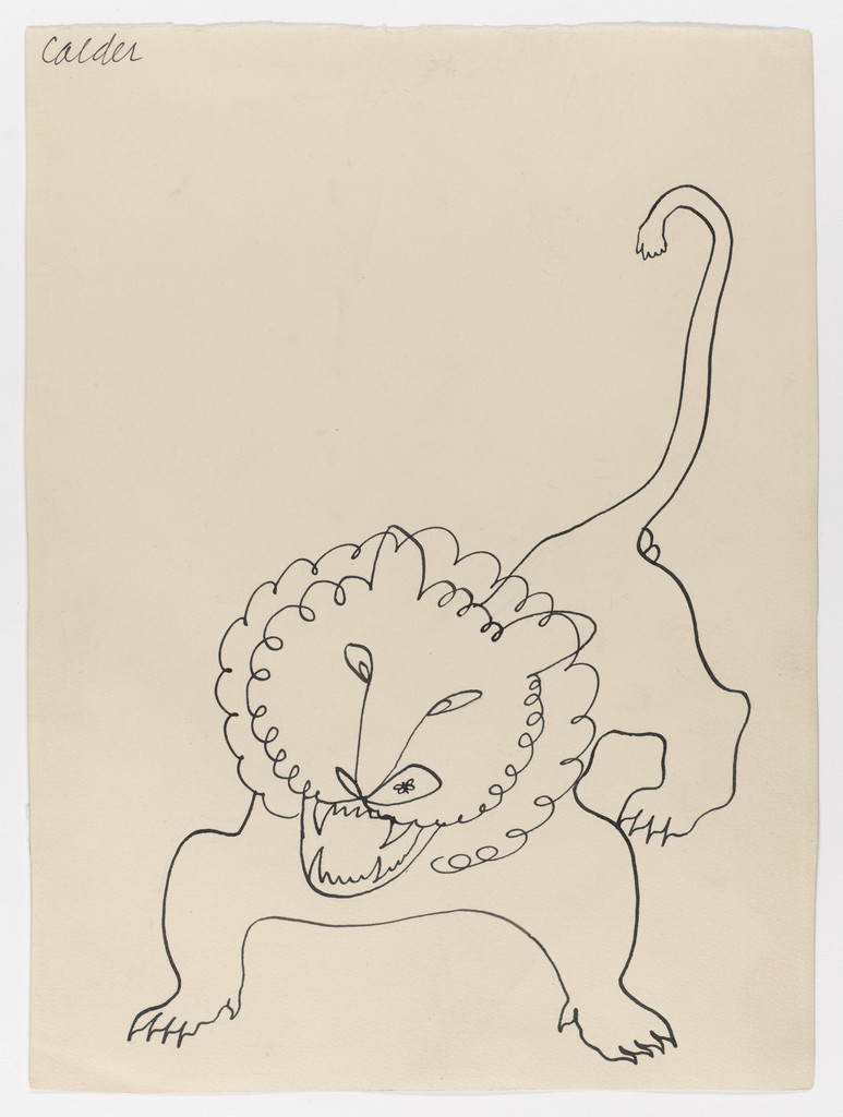Supplementary drawing from Fables of Aesop, Alexander Calder, 1931