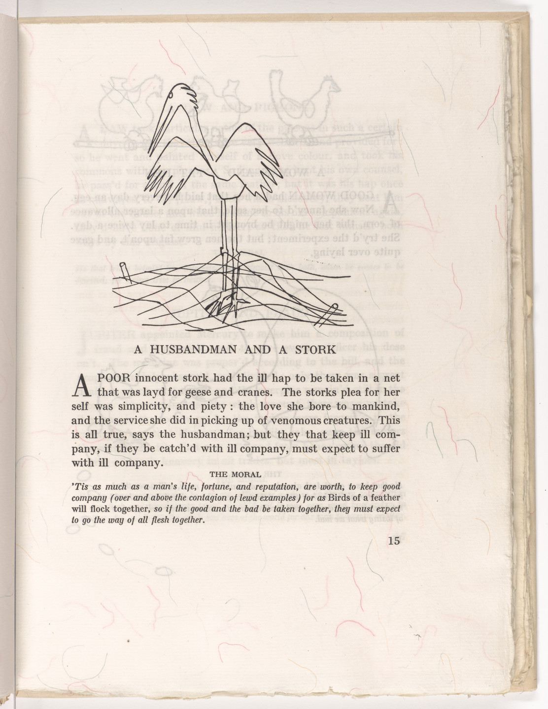 Alexander Calder. Headpiece (page 15) from Fables of Aesop. 1931