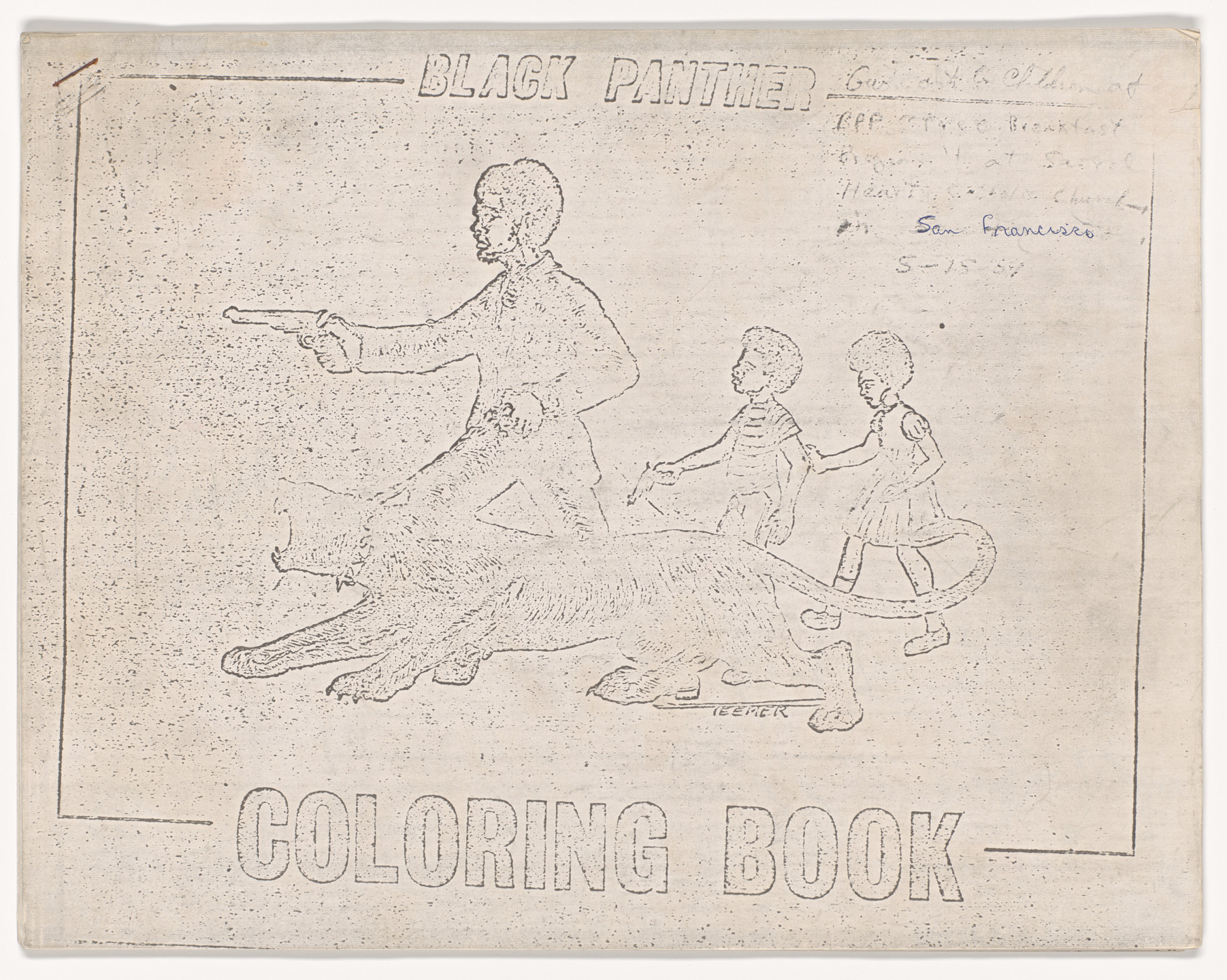 Mark Teemer (Akinsanya Kambon). The Black Panther Coloring Book. 1968