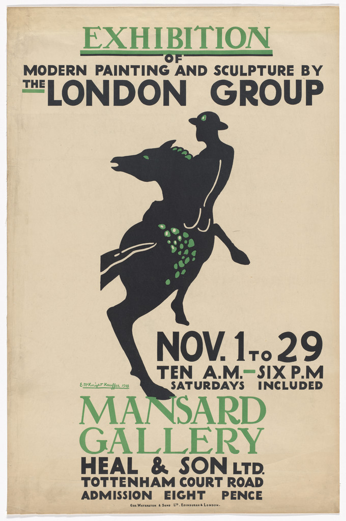 The London Group (Poster for an exhibition at the Mansard Gallery)