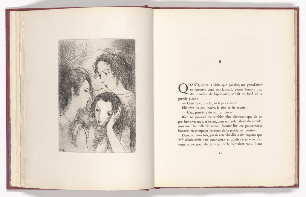 Trois jeunes filles (Three Young Girls) (plate, page 20) from Antarès