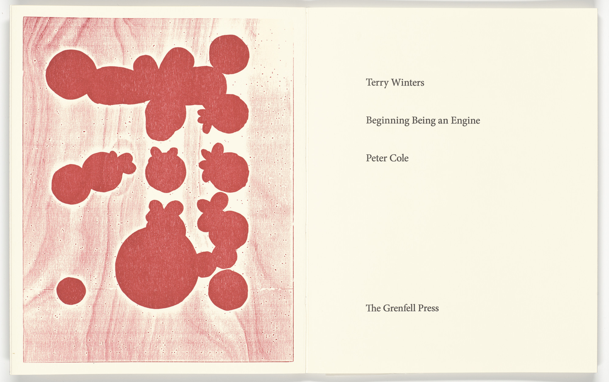Terry Winters. Frontispiece from Beginning Being an Engine. 2020