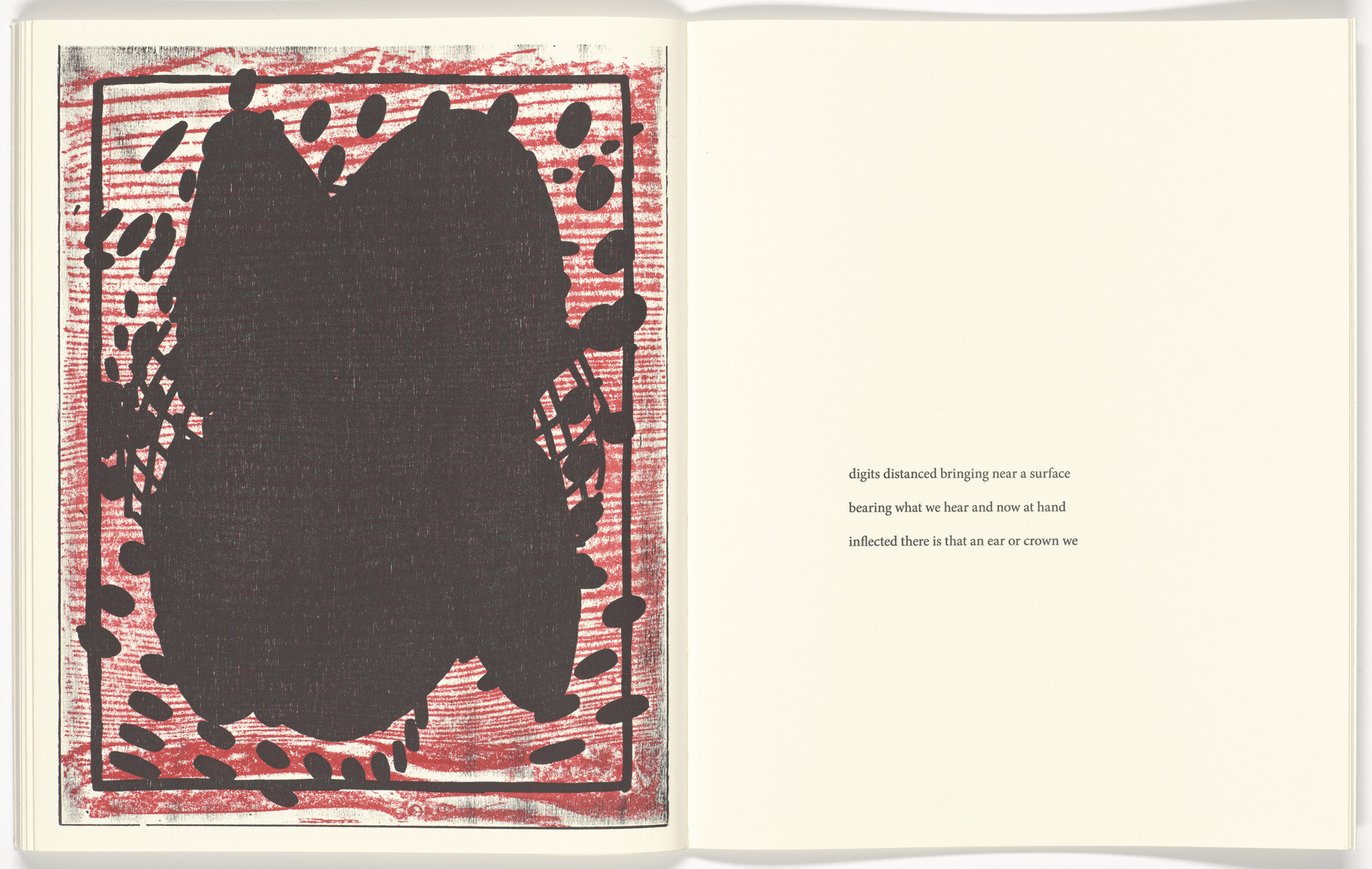 Terry Winters. Plate (folio 9 verso) from Beginning Being an Engine