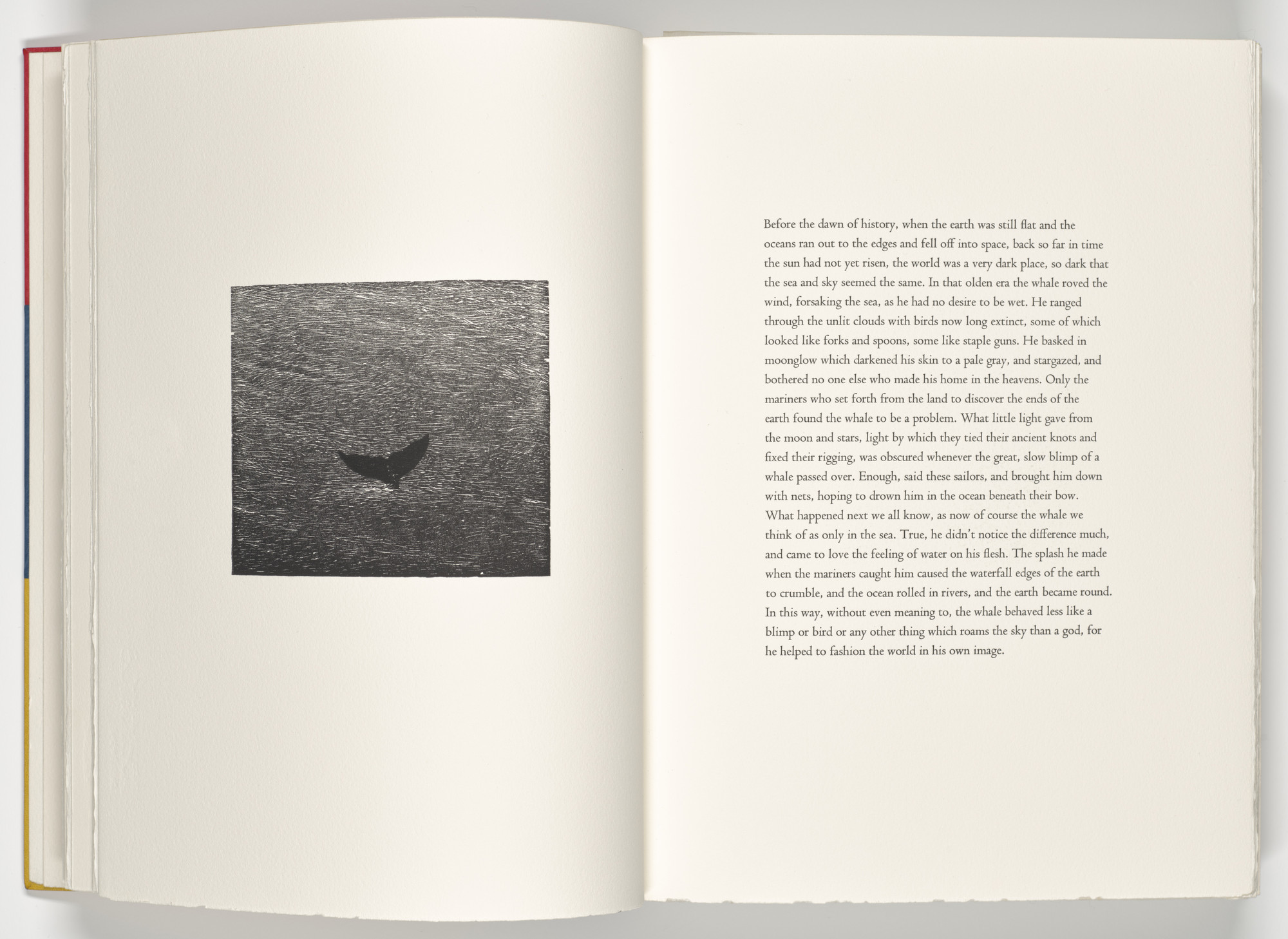 Vija Celmins. Whale (plate, folio 9 verso) from A Bestiary