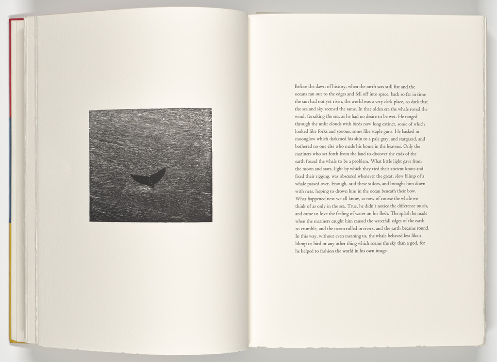 Whale (plate, folio 9 verso) from A Bestiary