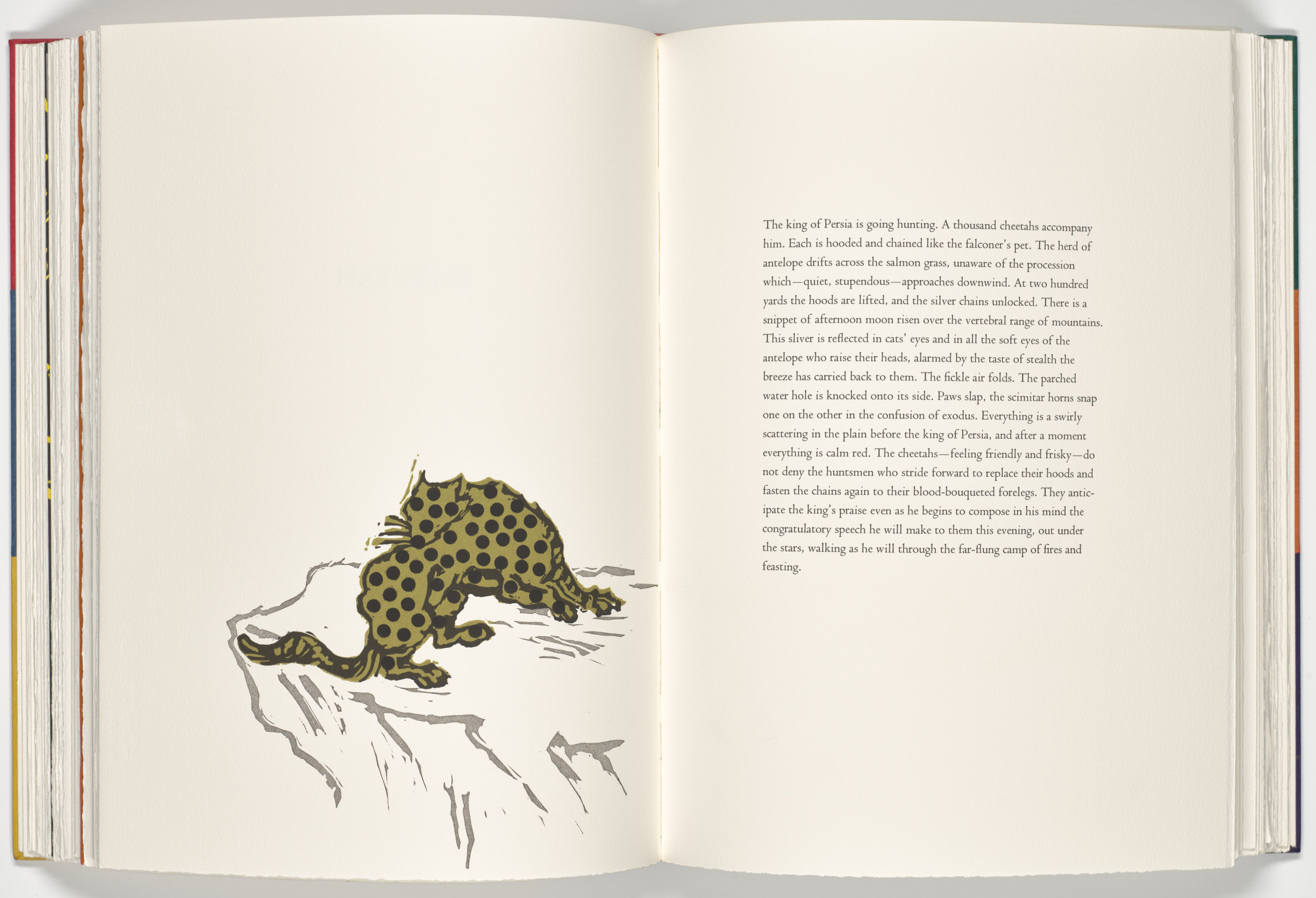 Jan Hashey. Cheetah (plate, folio 41 verso) from A Bestiary. 1990