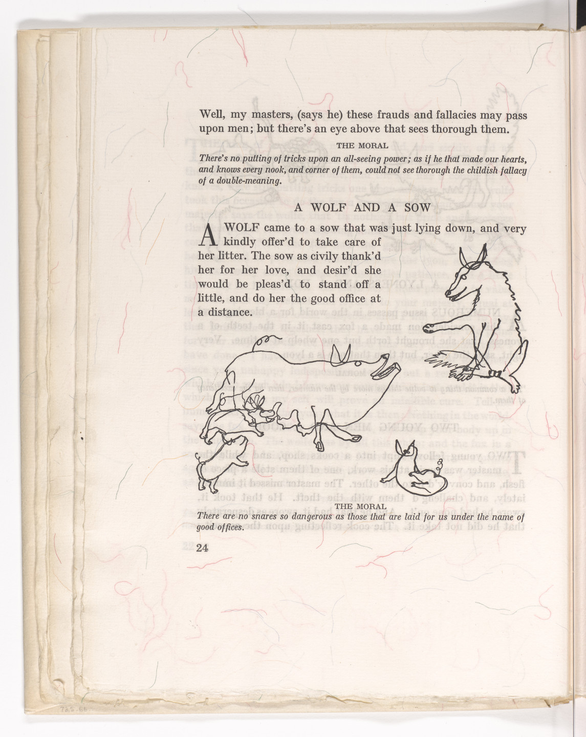 Alexander Calder. In-text plate (page 24) from Fables of Aesop. 1931