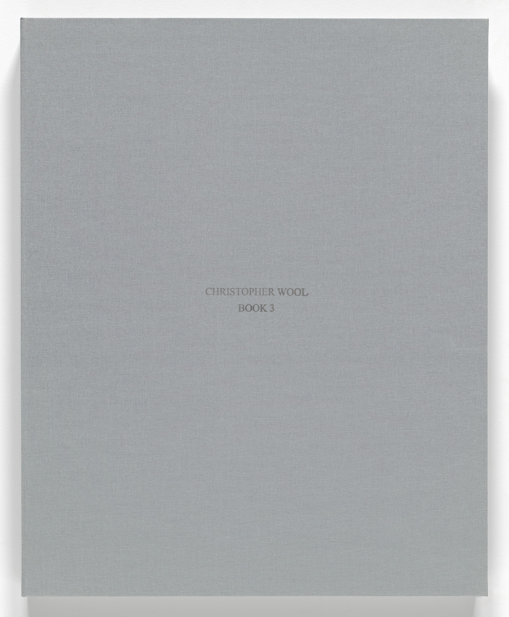 Christopher Wool. Book 3