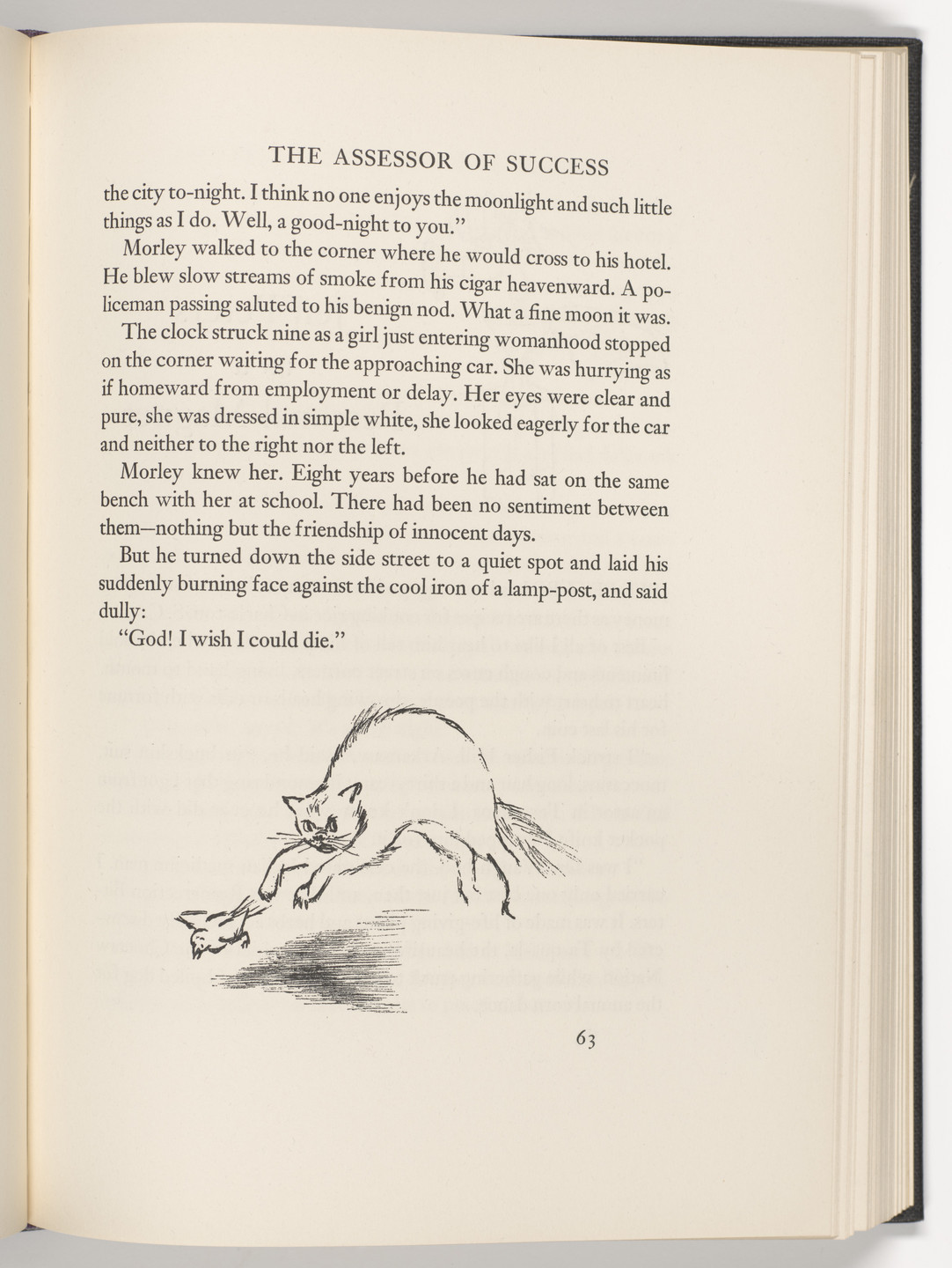 George Grosz. Tailpiece (page 63) from The Voice of the City and Other Stories. 1935