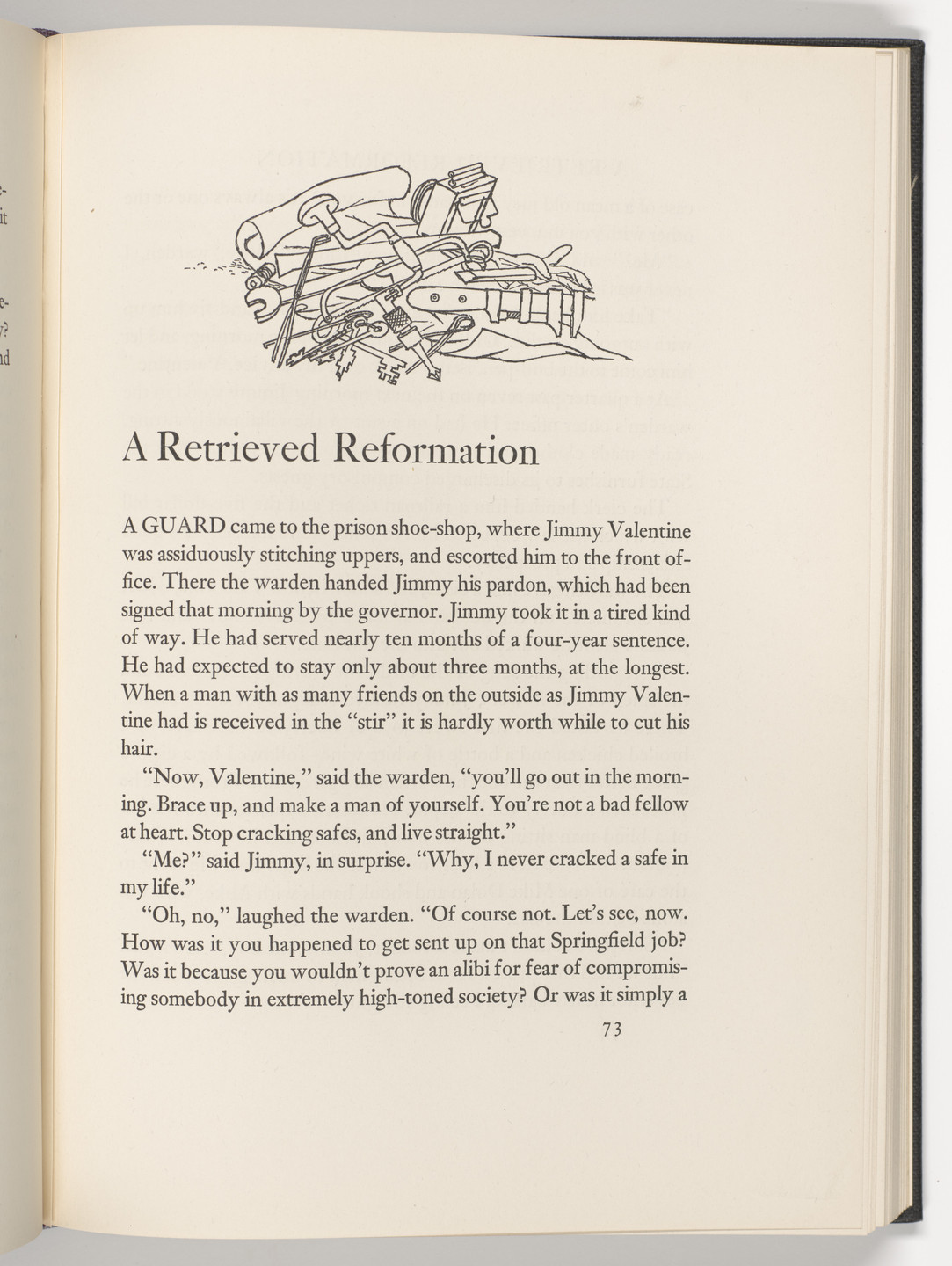 George Grosz. Headpiece (page 73) from The Voice of the City and Other Stories. 1935
