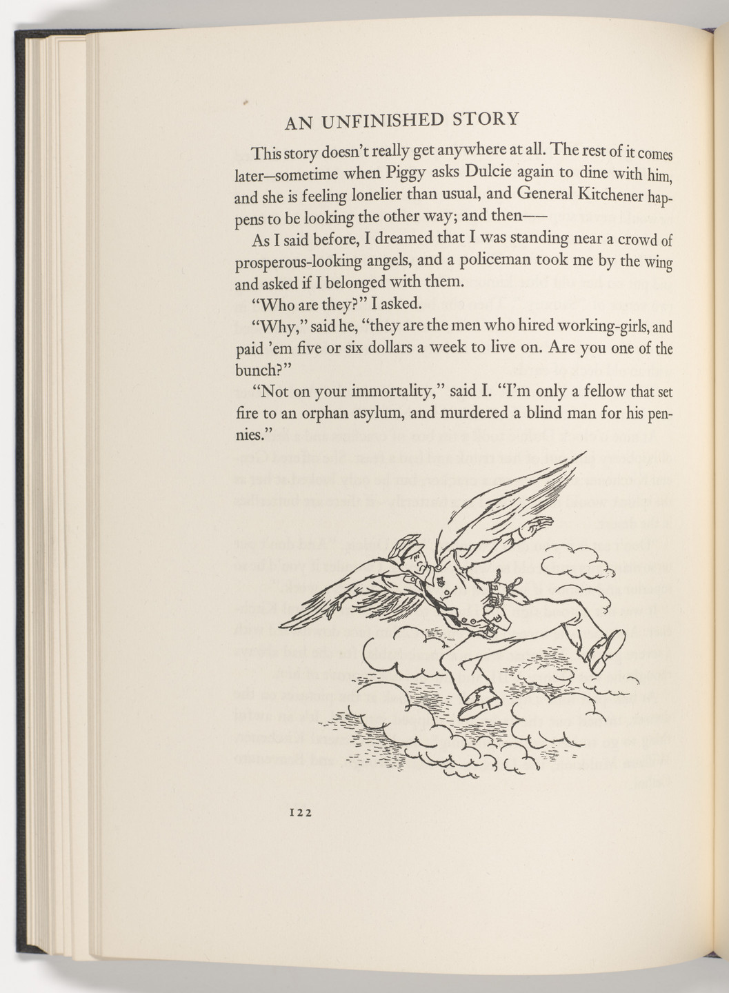 George Grosz. Tailpiece (page 122) from The Voice of the City and Other Stories. 1935