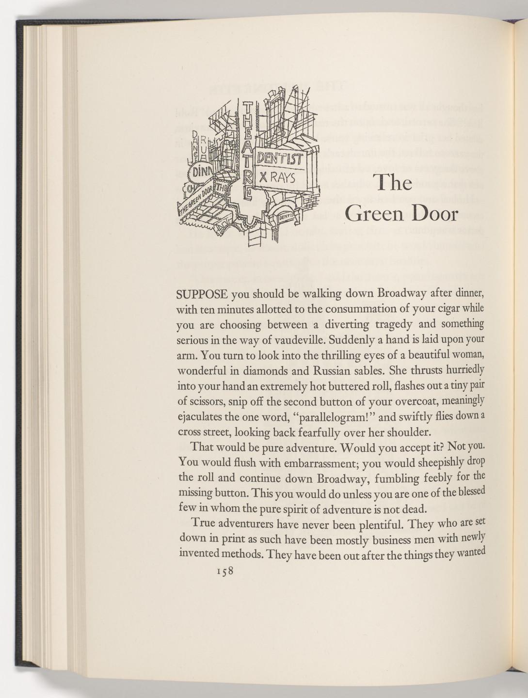 George Grosz. Headpiece (page 158) from The Voice of the City and Other Stories. 1935