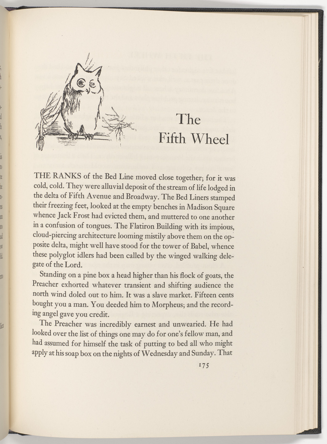 George Grosz. Headpiece (page 175) from The Voice of the City and Other Stories. 1935