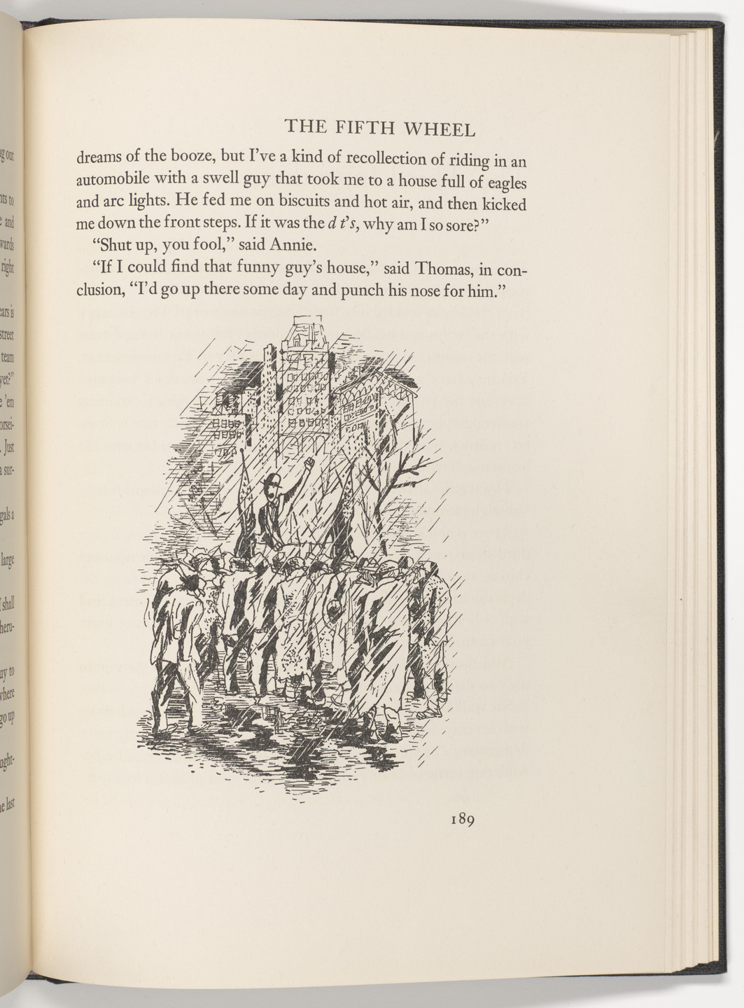 George Grosz. Tailpiece (page 189) from The Voice of the City and Other Stories. 1935