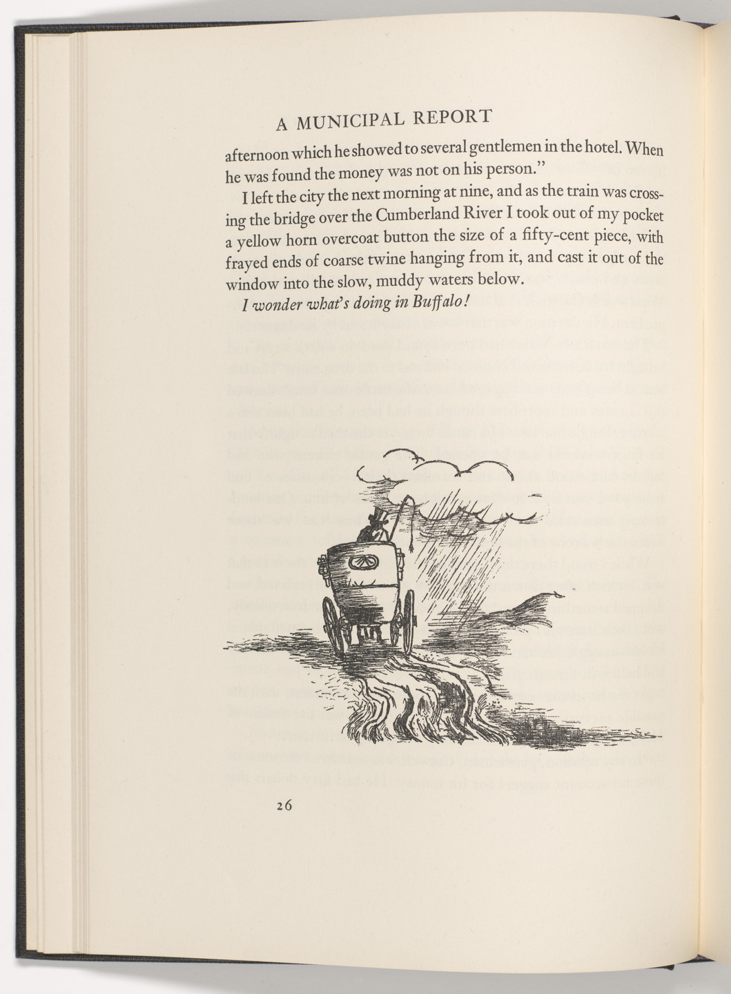 George Grosz. Tailpiece (page 26) from The Voice of the City and Other Stories. 1935