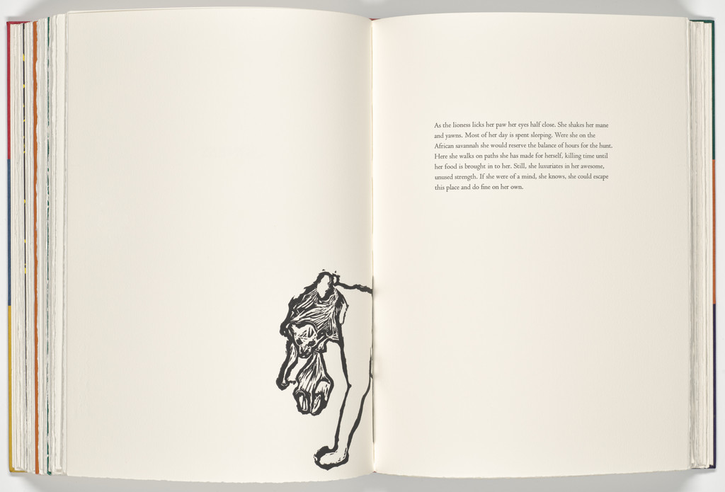 Lioness (plate, folio 57 verso) from A Bestiary