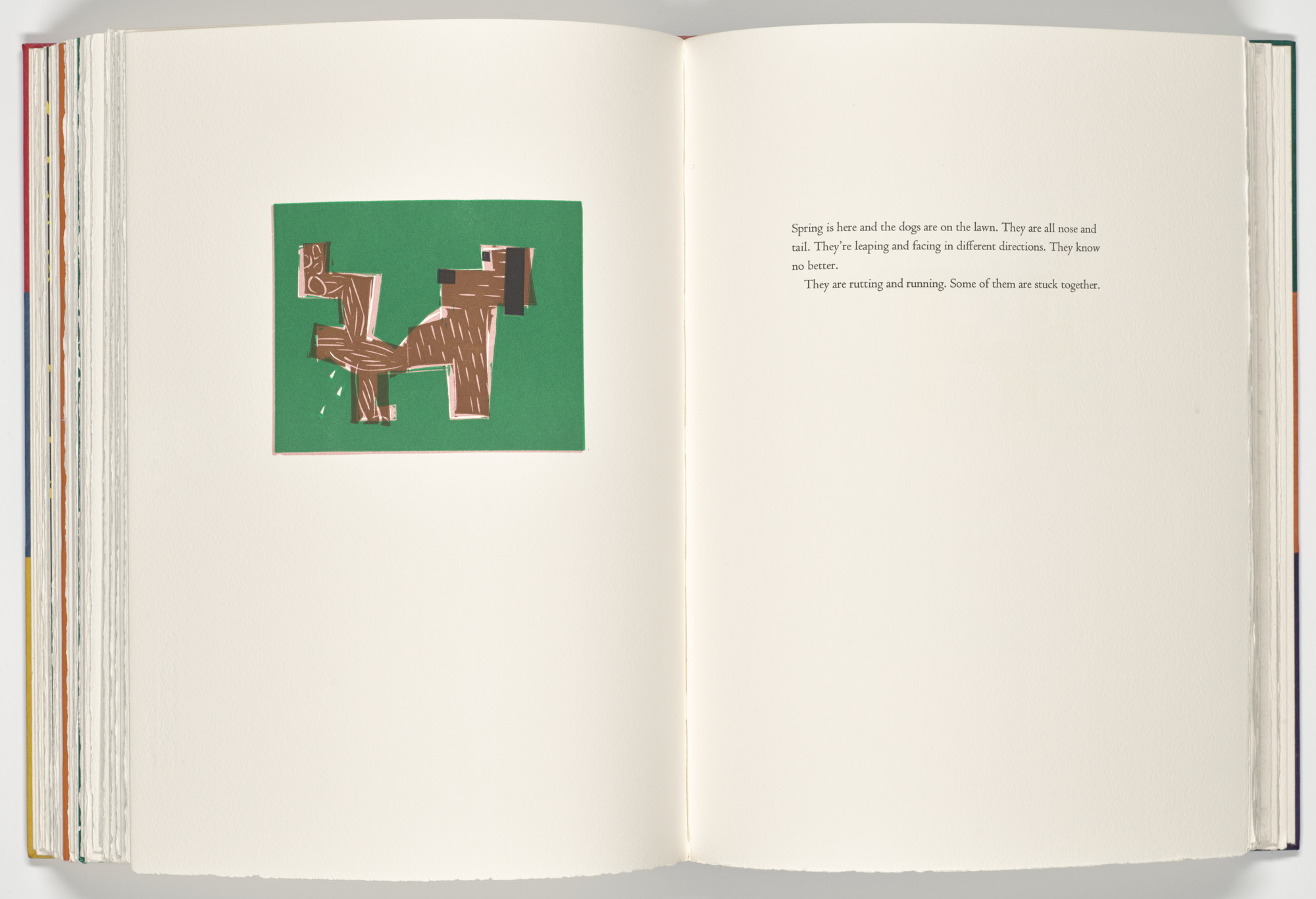 Michael Hurson. Canis (plate, folio 63 verso) from A Bestiary. 1990