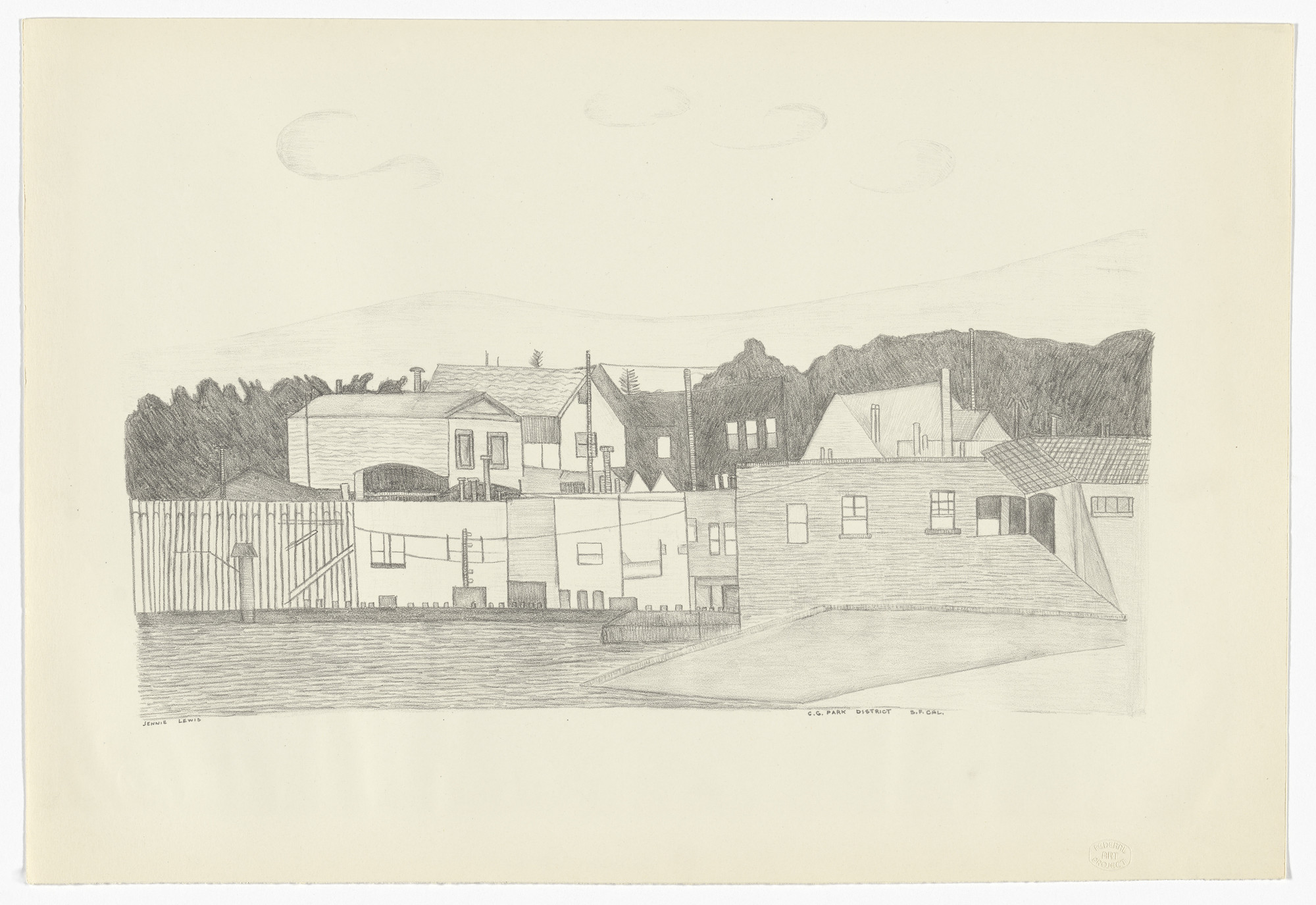 Jennie Lewis. G. G. Park District, San Francisco California