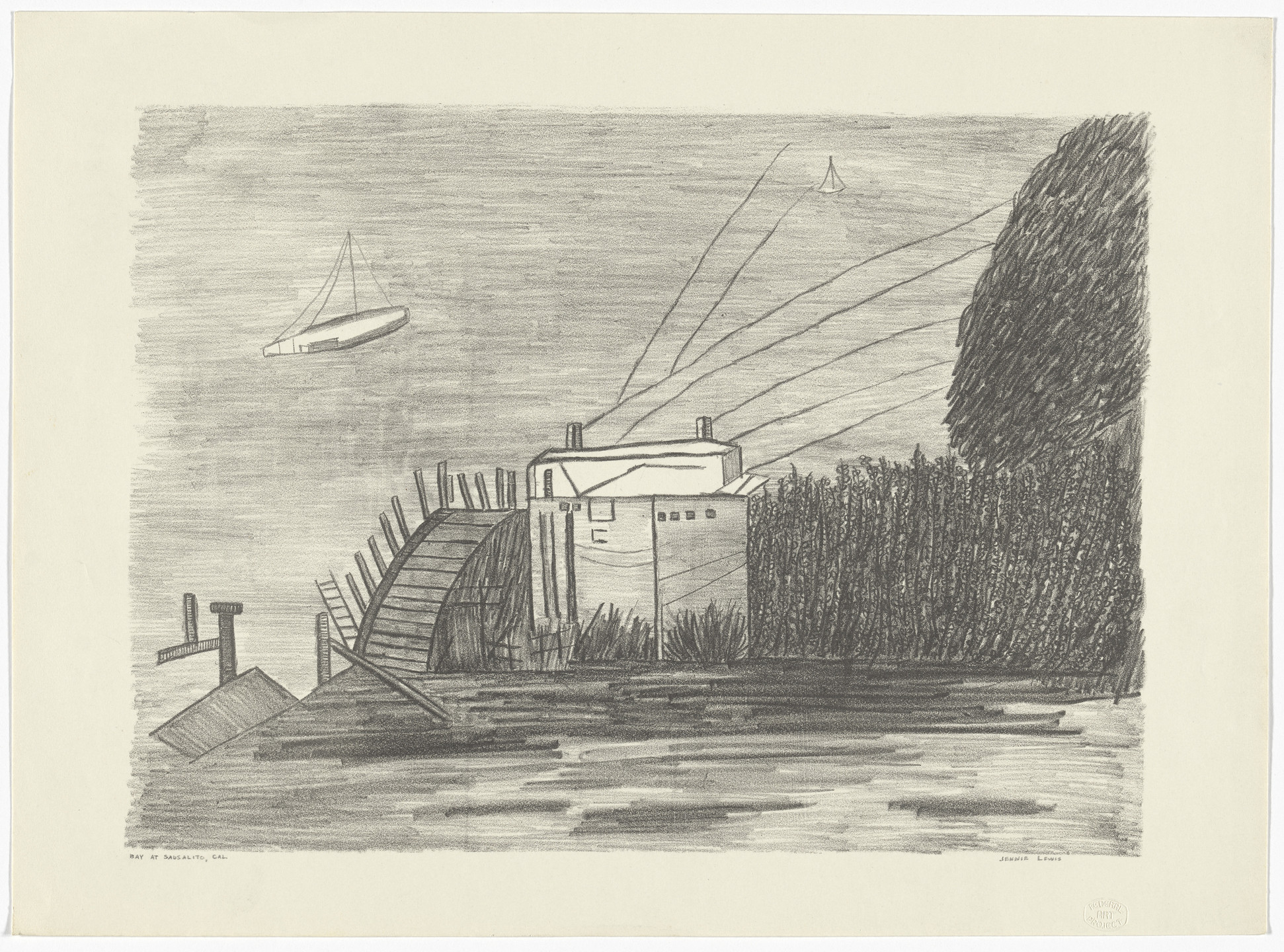 Jennie Lewis. Bay at Sausalito, California. 1940