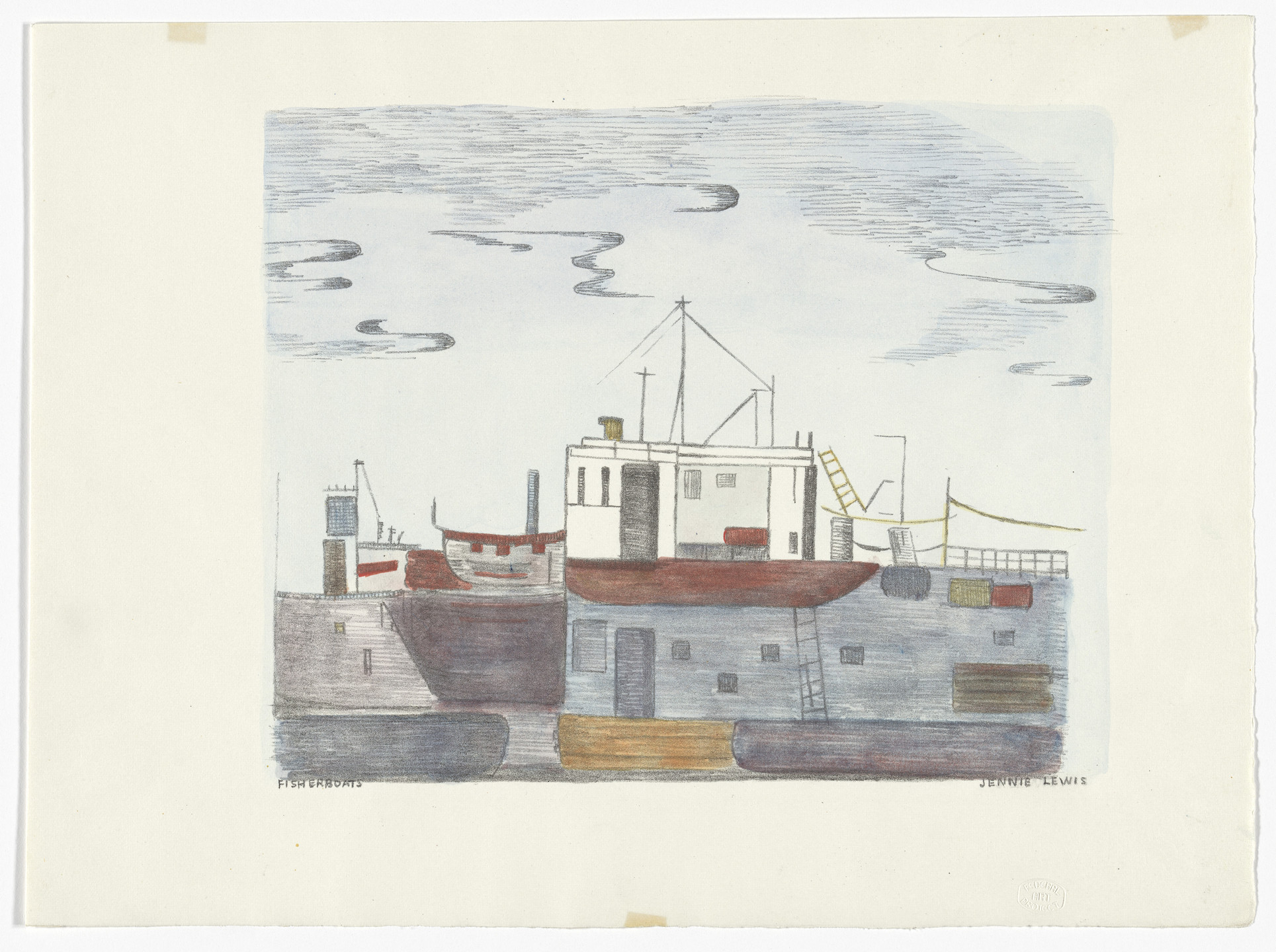 Jennie Lewis. Fisherboats. 1938