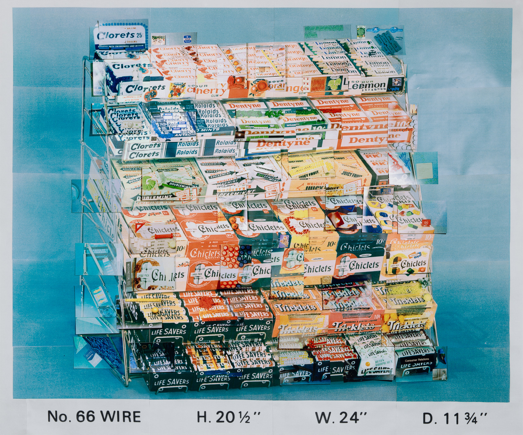 Sara Cwynar. Display Stand, No. 66 WIRE H. 20 1/2 W. 24 D. 11 3/4. 2014