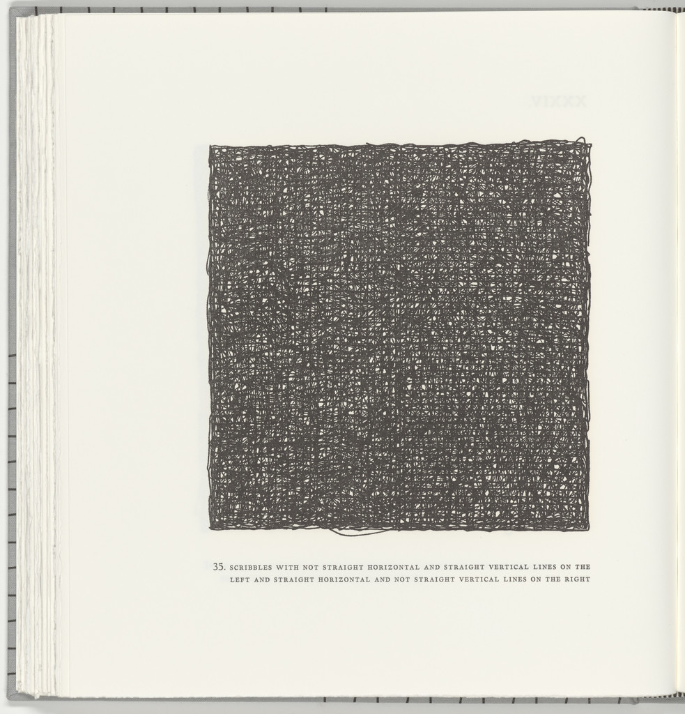 Scribbles with Not Straight Horizontal and Straight Vertical Lines on the Left and Straight Horizontal and Not Straight Vertical Lines on the Right (plate 35) from Squarings