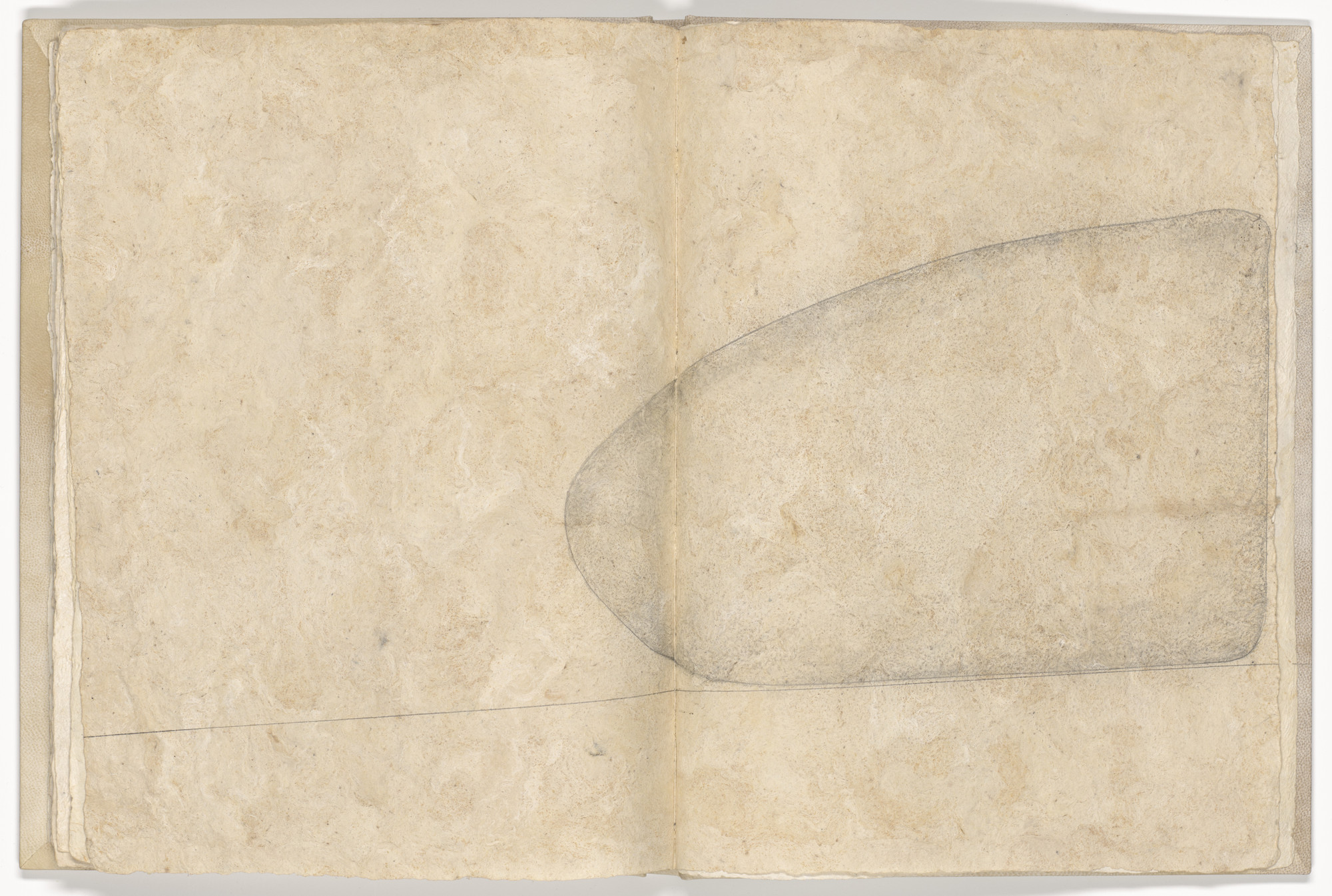 Klaus Rinke. Double page plate (folios 22 verso and 23) from Memory of the Skin. 1987