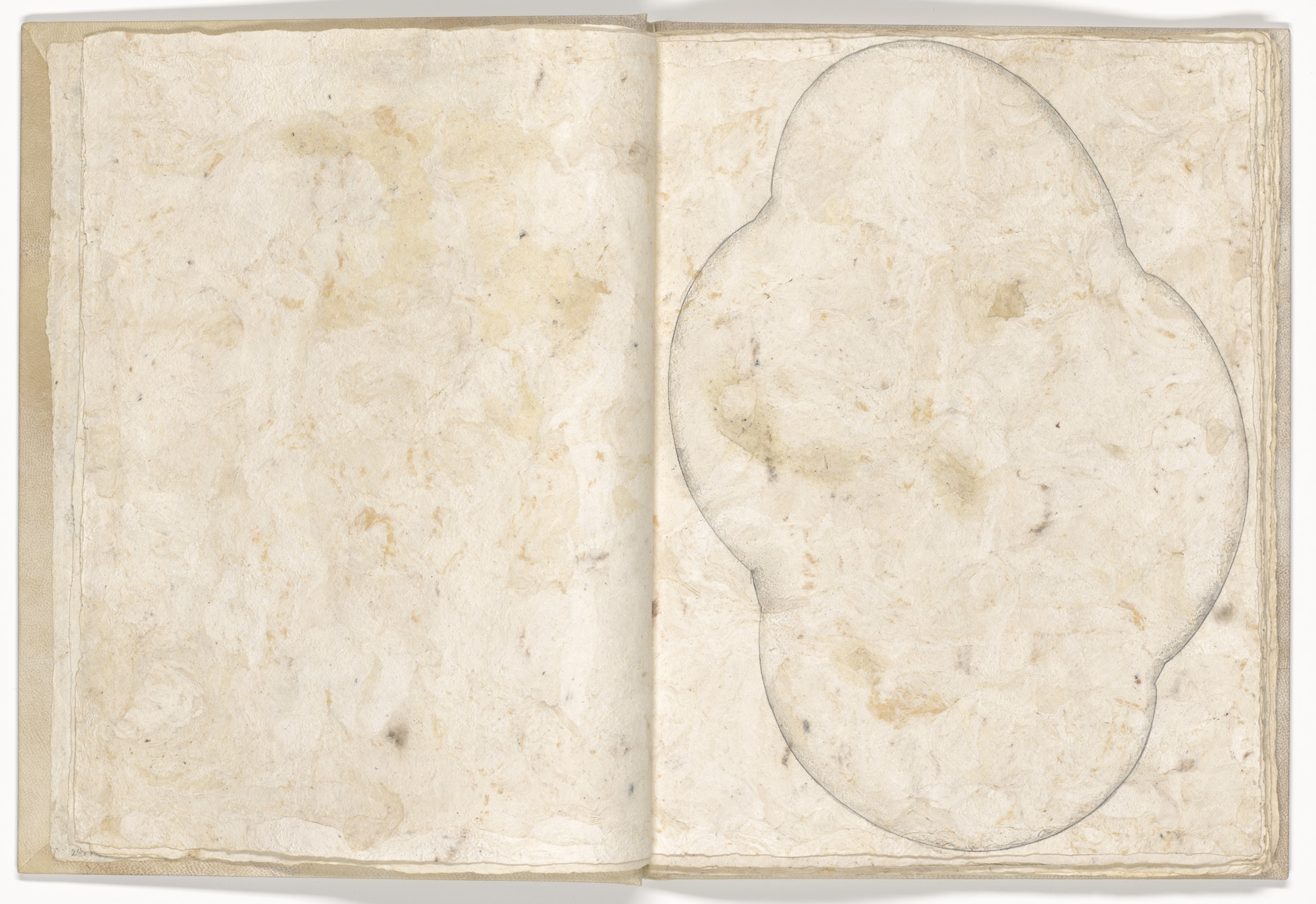 Klaus Rinke. Plate (folio 5) from Memory of the Skin. 1987