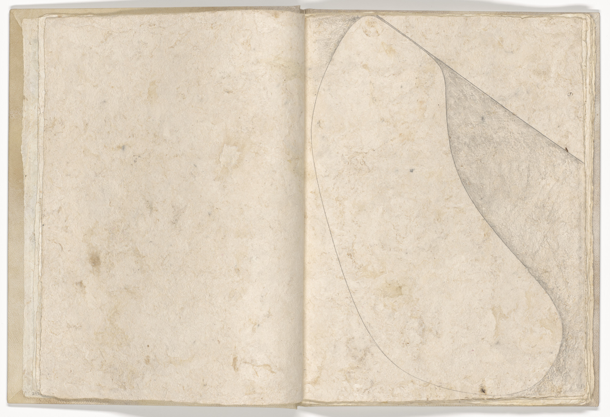Klaus Rinke. Plate (folio 7) from Memory of the Skin. 1987