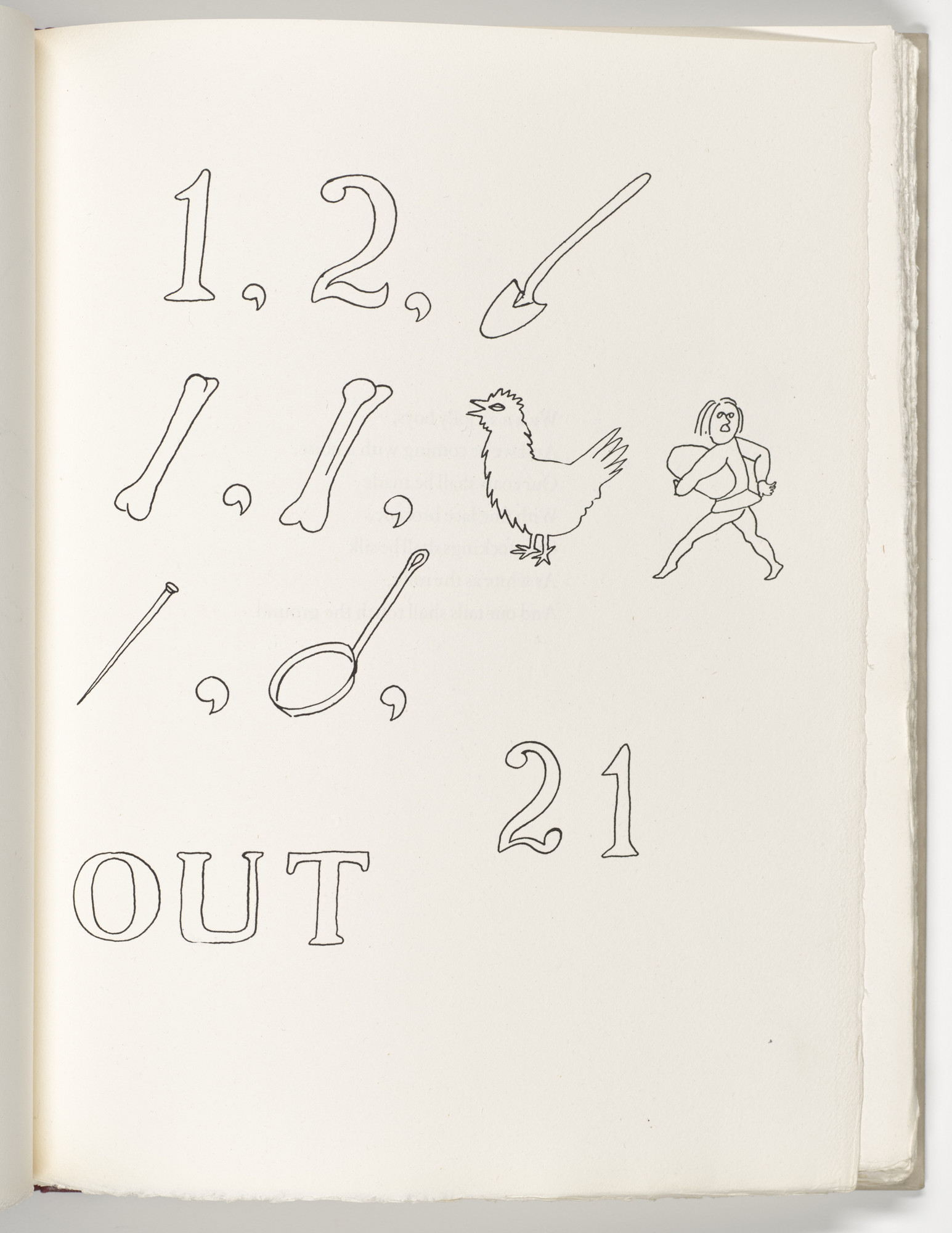 Alexander Calder. Plate (page 25) from Three Young Rats and Other Rhymes