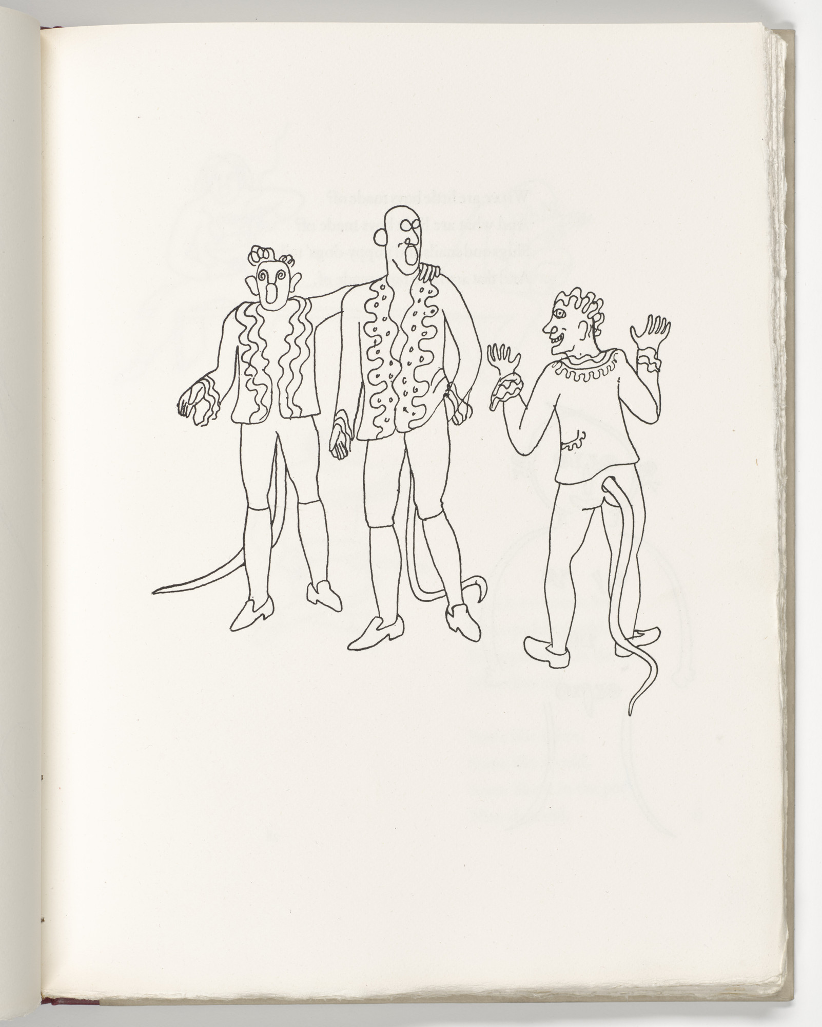 Alexander Calder. Plate (page 27) from Three Young Rats and Other Rhymes