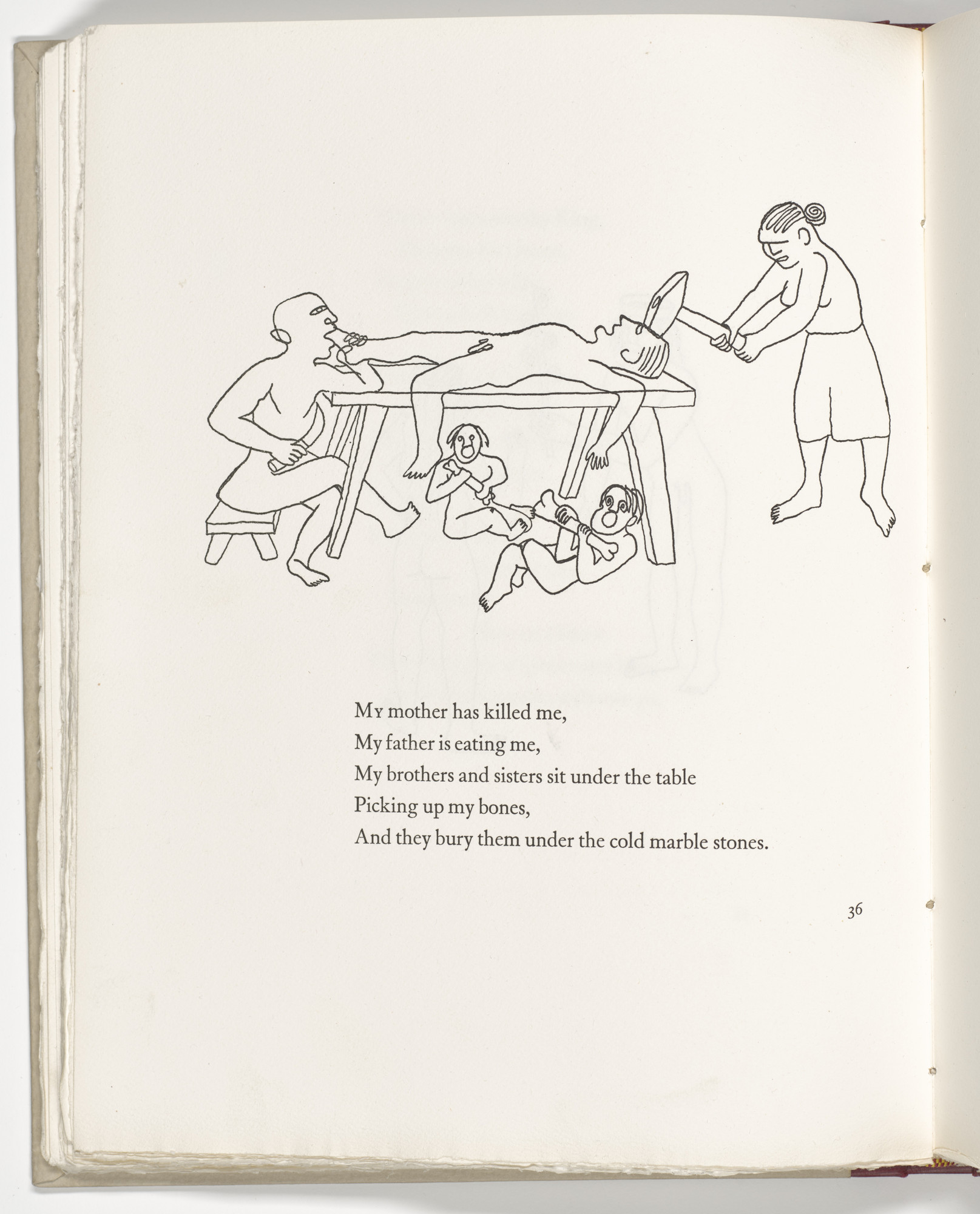 Alexander Calder. Headpiece (page 36) from Three Young Rats and Other Rhymes